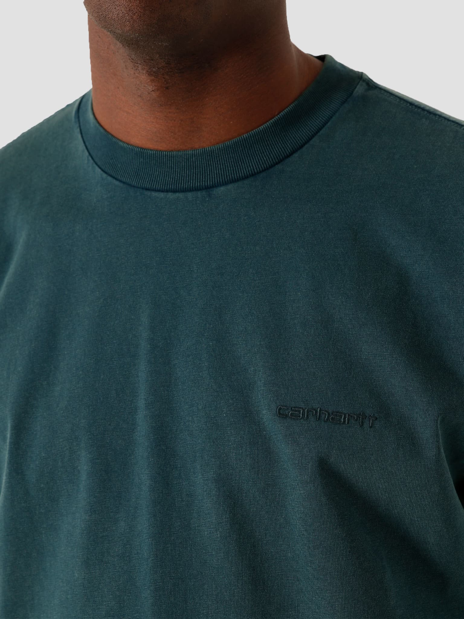 SS Mosby Script T Shirt Deep Lagoon I028655-0AUCM