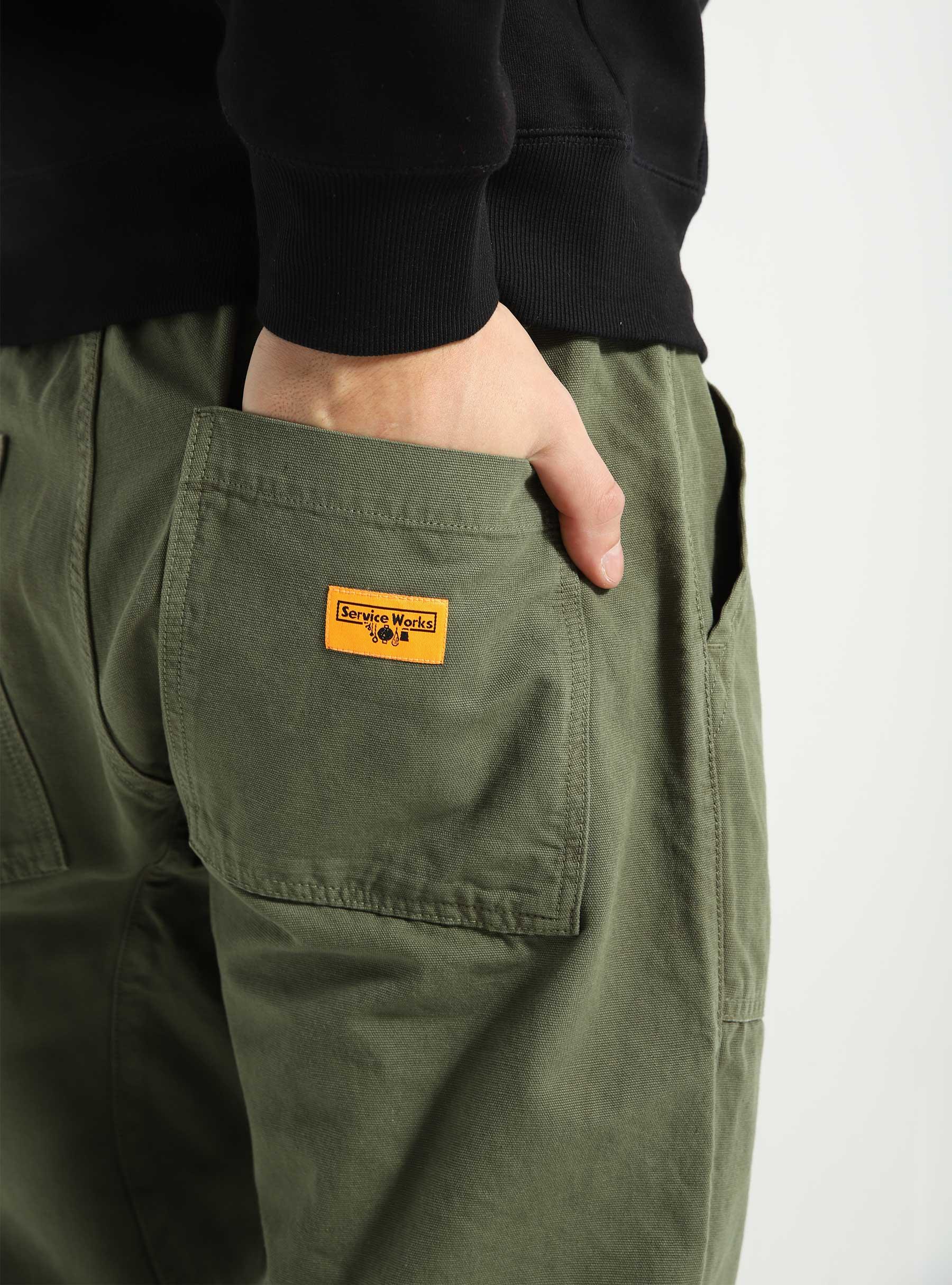 Classic Canvas Chef Pants Olive SW-AW23-1006