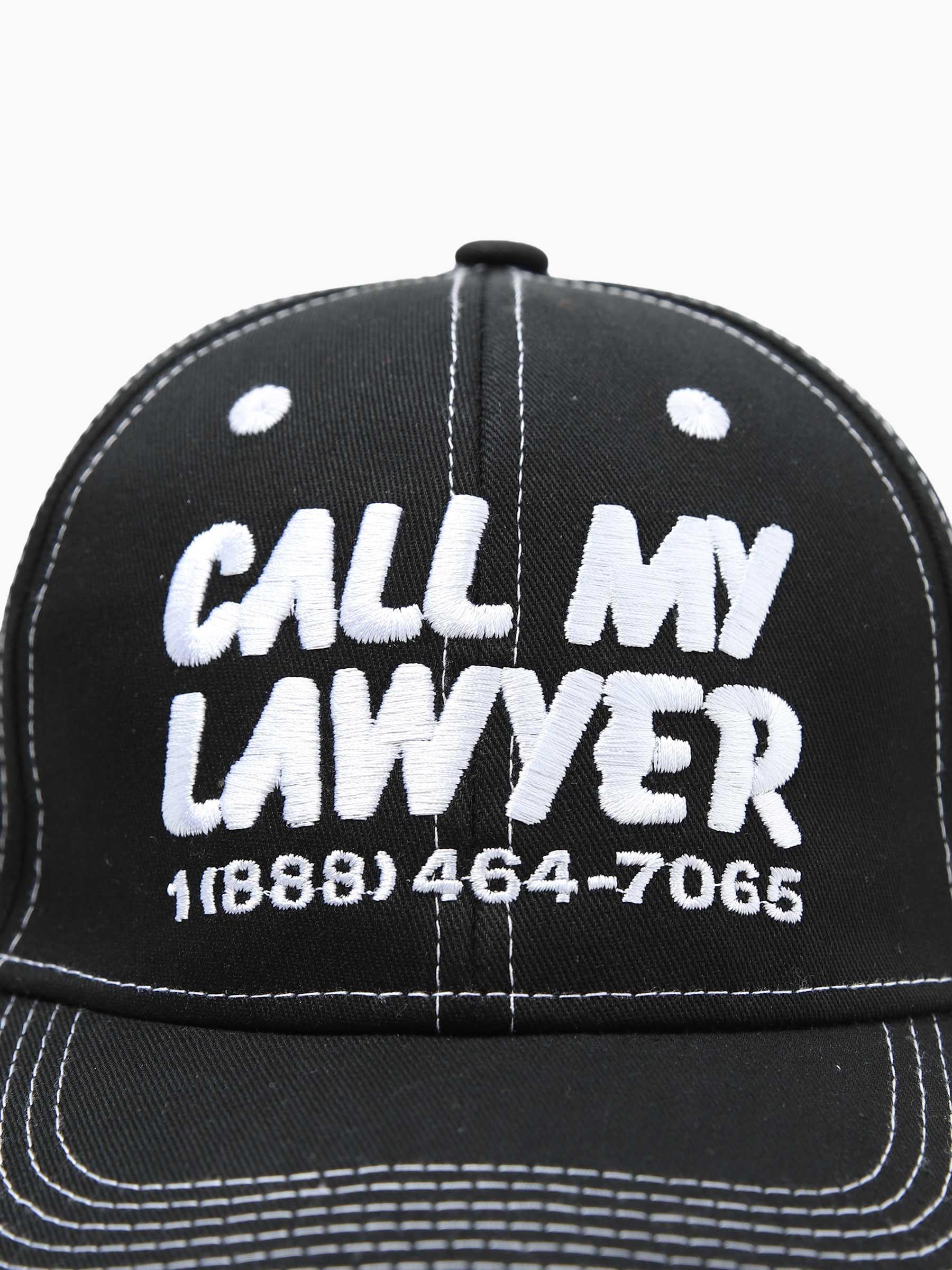 Call My Lawyer 6 Panel Hat Black 390000355