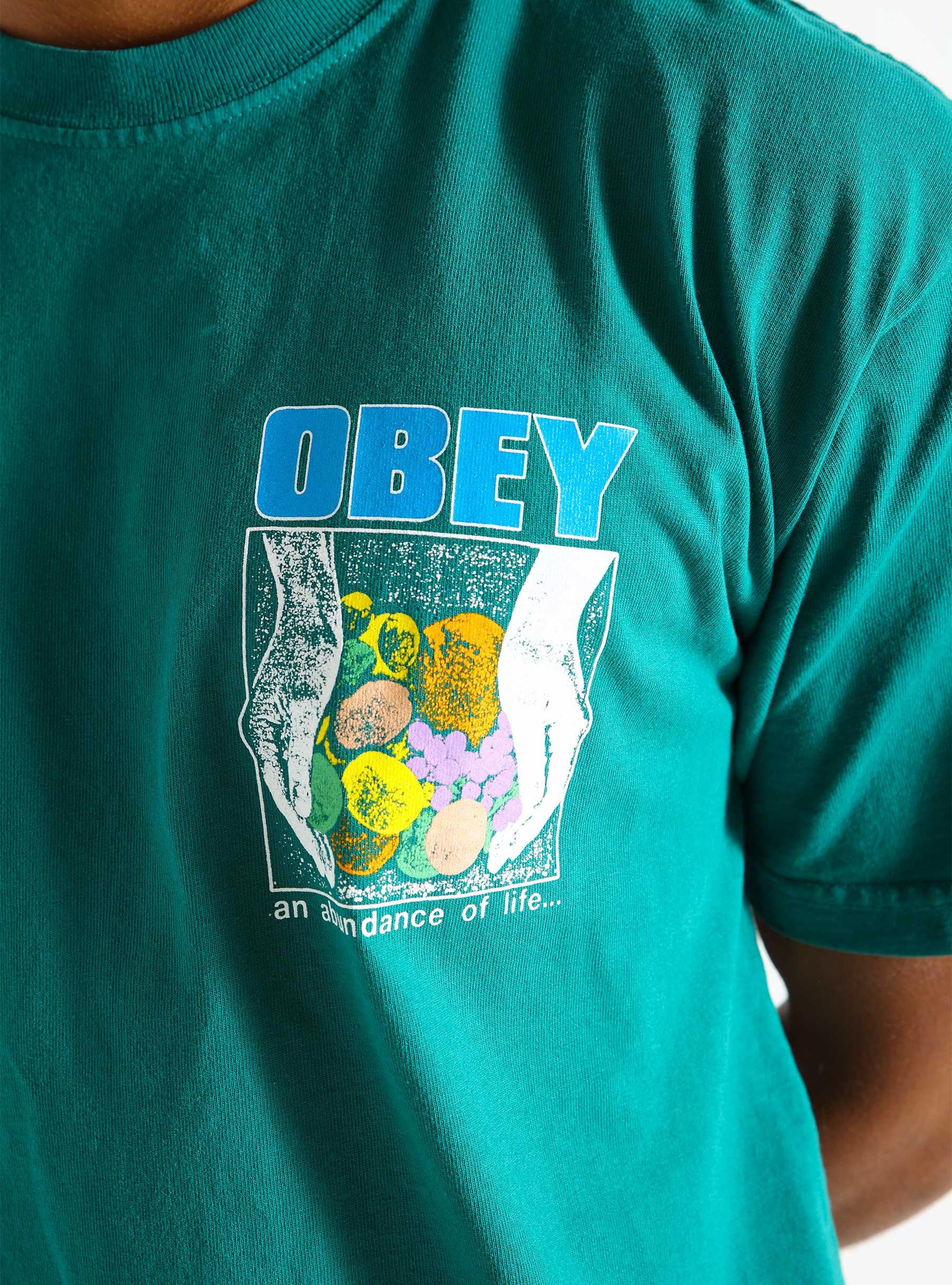 Obey An Abundance Of Life T-shirt Adventure Green 166913722-AVG