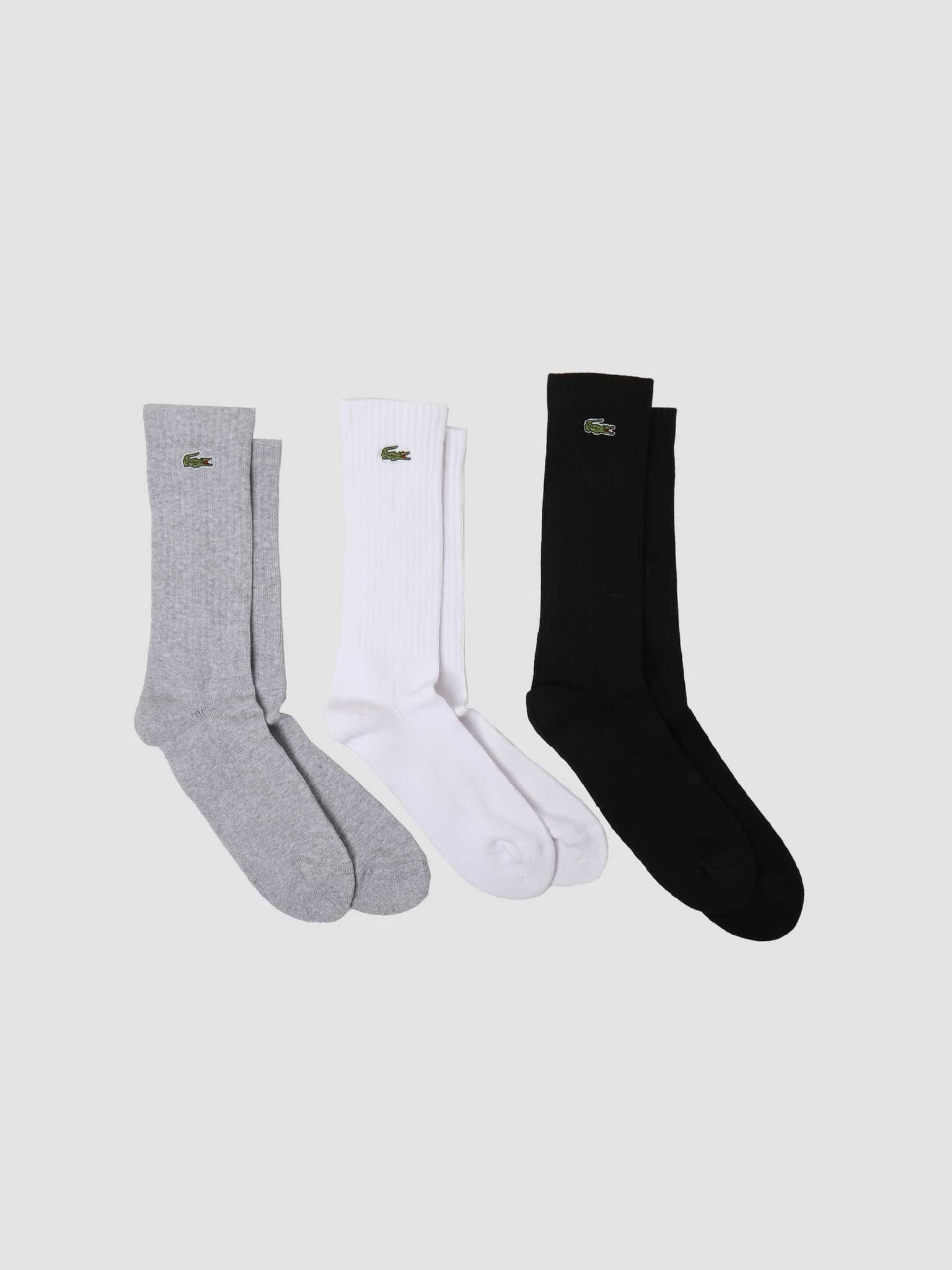 2G1C Socks 11 Silver Chine White Black RA2099-11