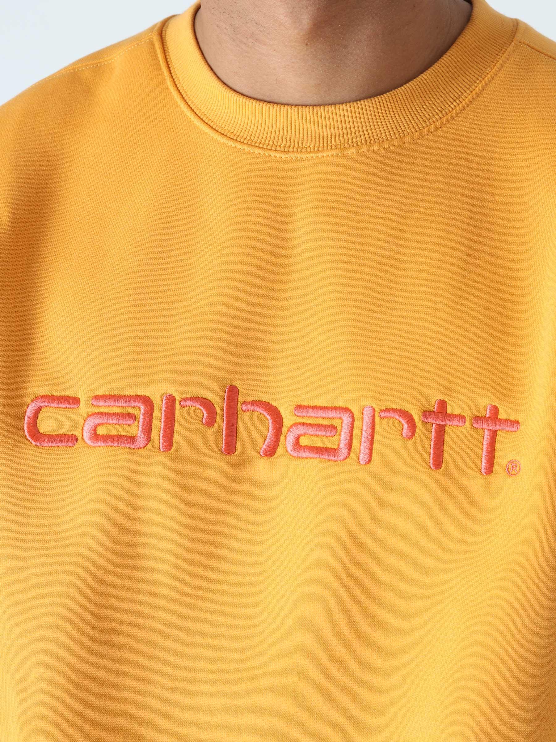 Carhartt Sweat Pale Orange Elba I030229-0RKXX