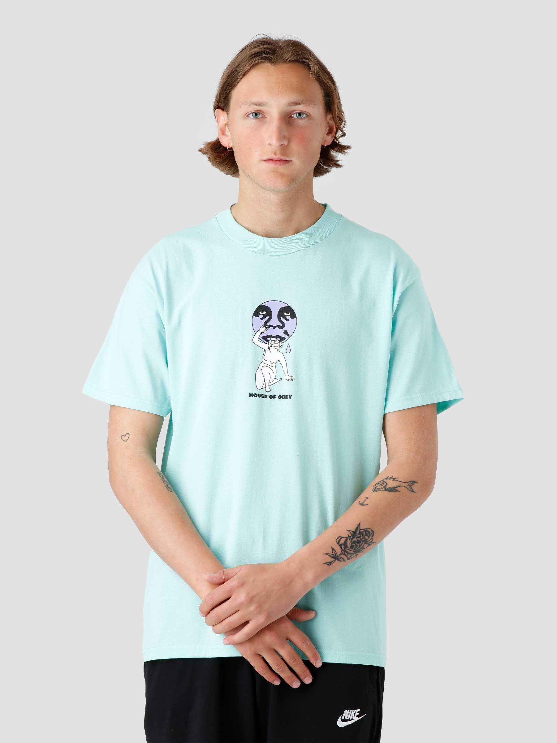 House Of Obey Statue T-shirt Celadon 165263033
