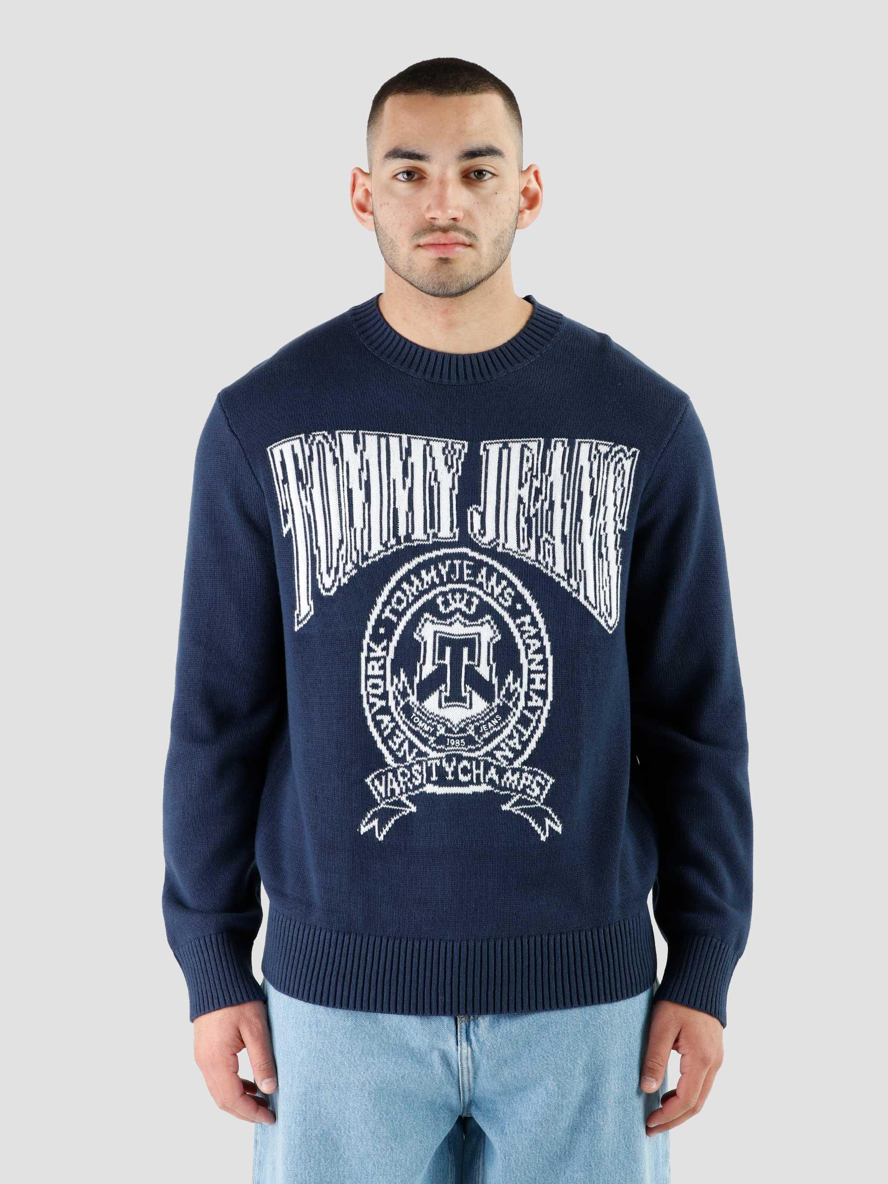 Tommy Jeans TJM RLXD Varsity Jacket Twilight Navy - Freshcotton