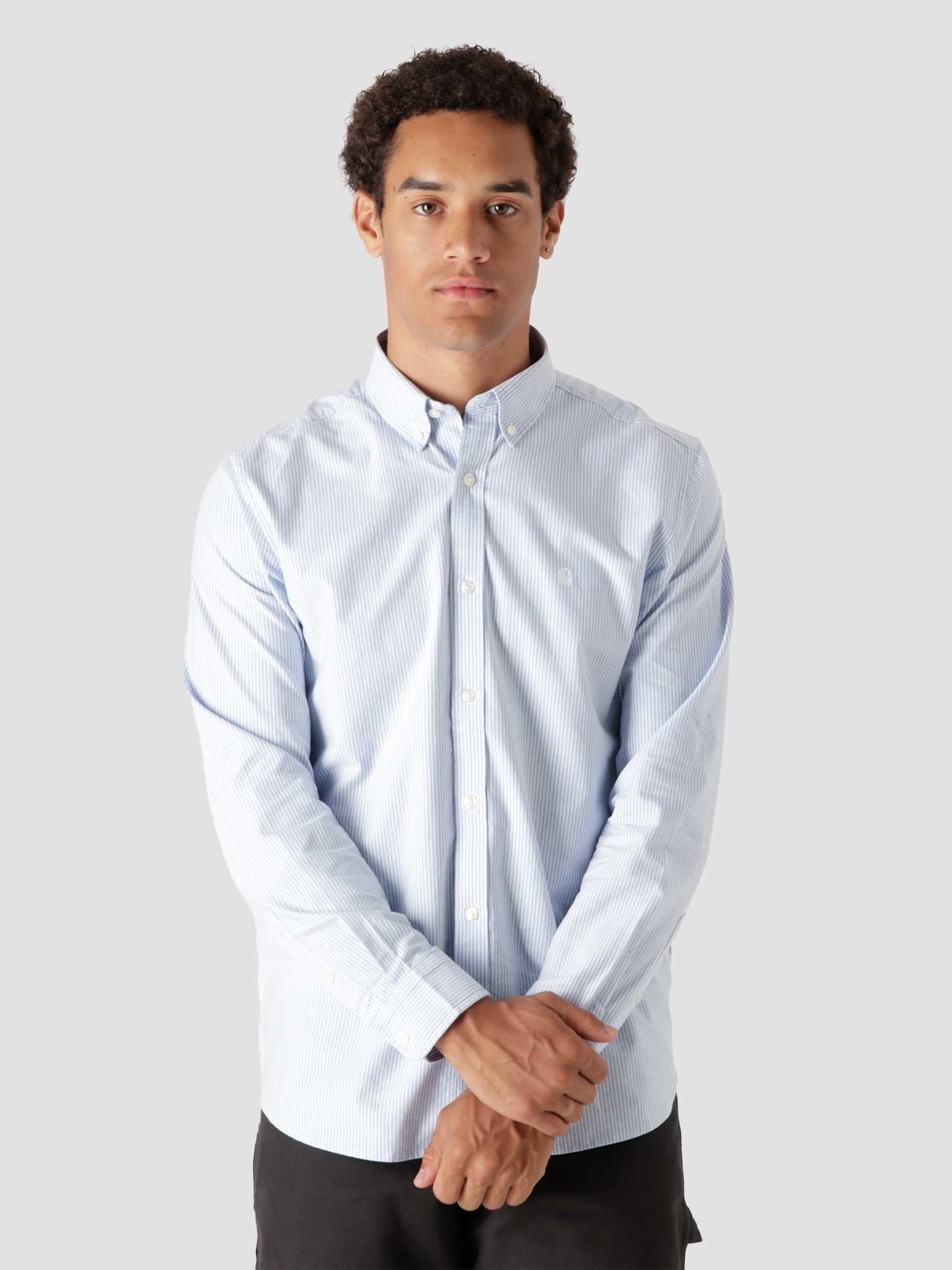 Longsleeve Duffield Shirt Duffield Stripe Bleach White I025245