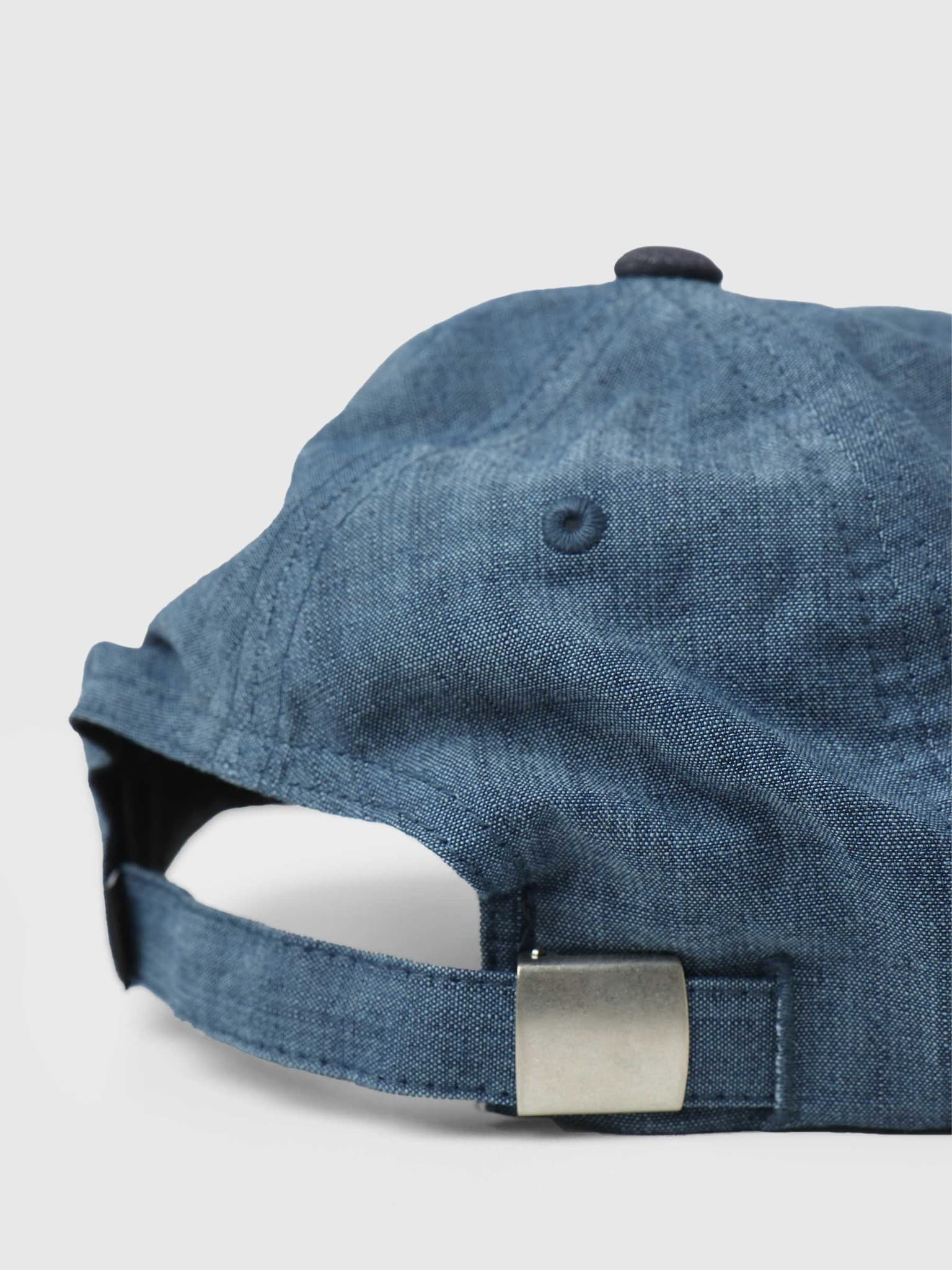 Global Warming 6 Panel Hat Blue Chambray HT00553