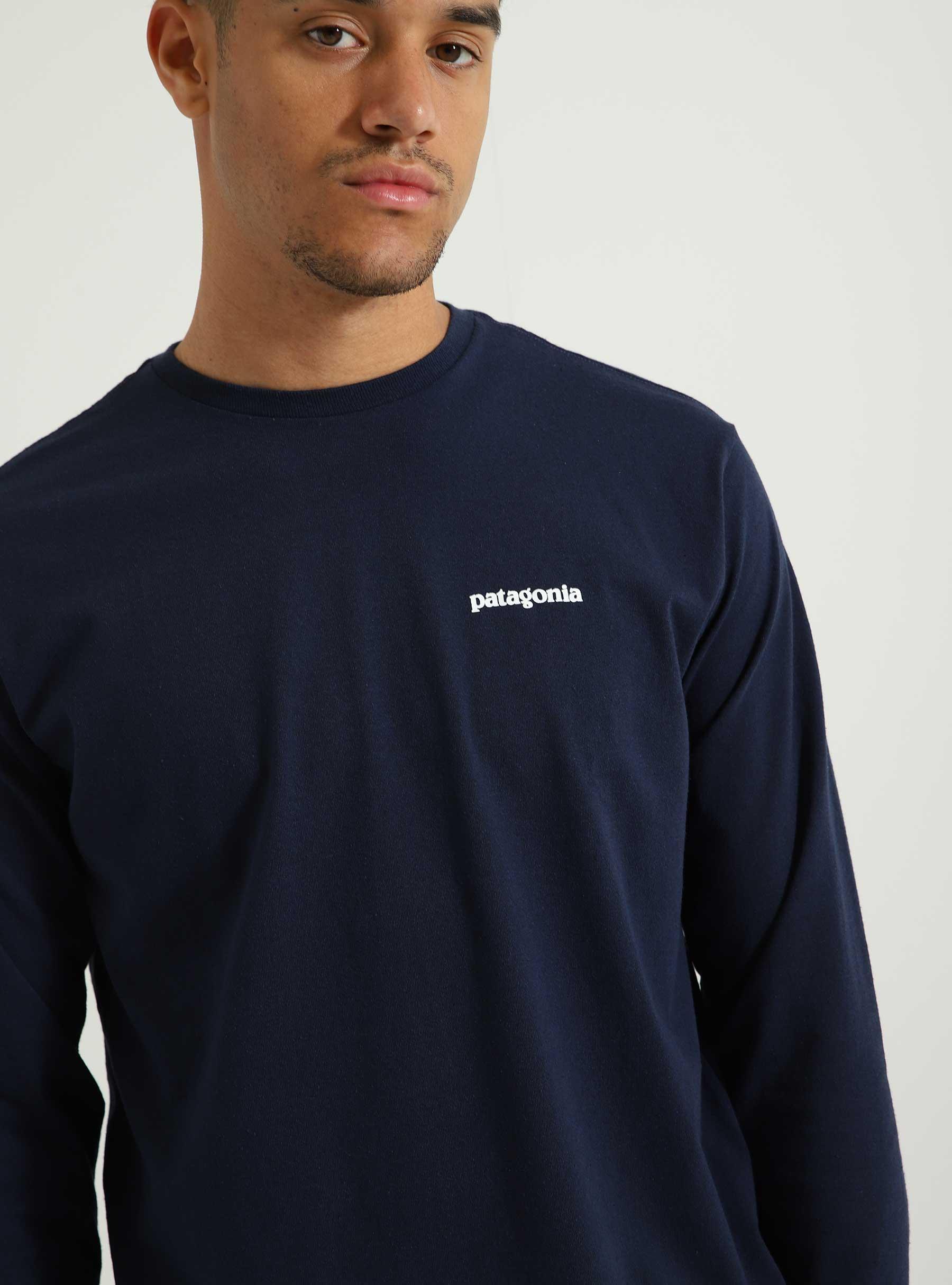 M's Longsleeve P-6 Logo Responsibili T-Shirt Classic Navy 38518