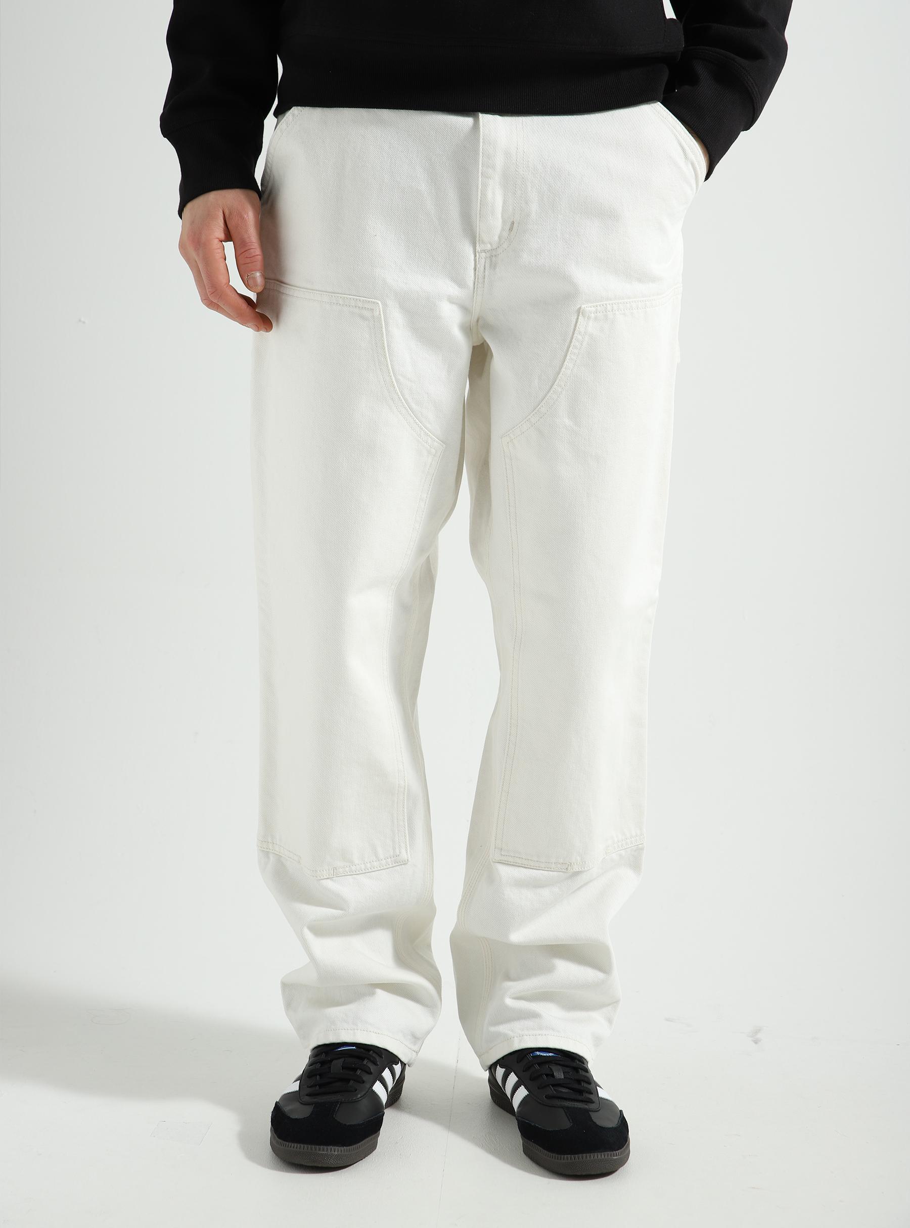 Double Knee Pant White Rinsed I032699-202