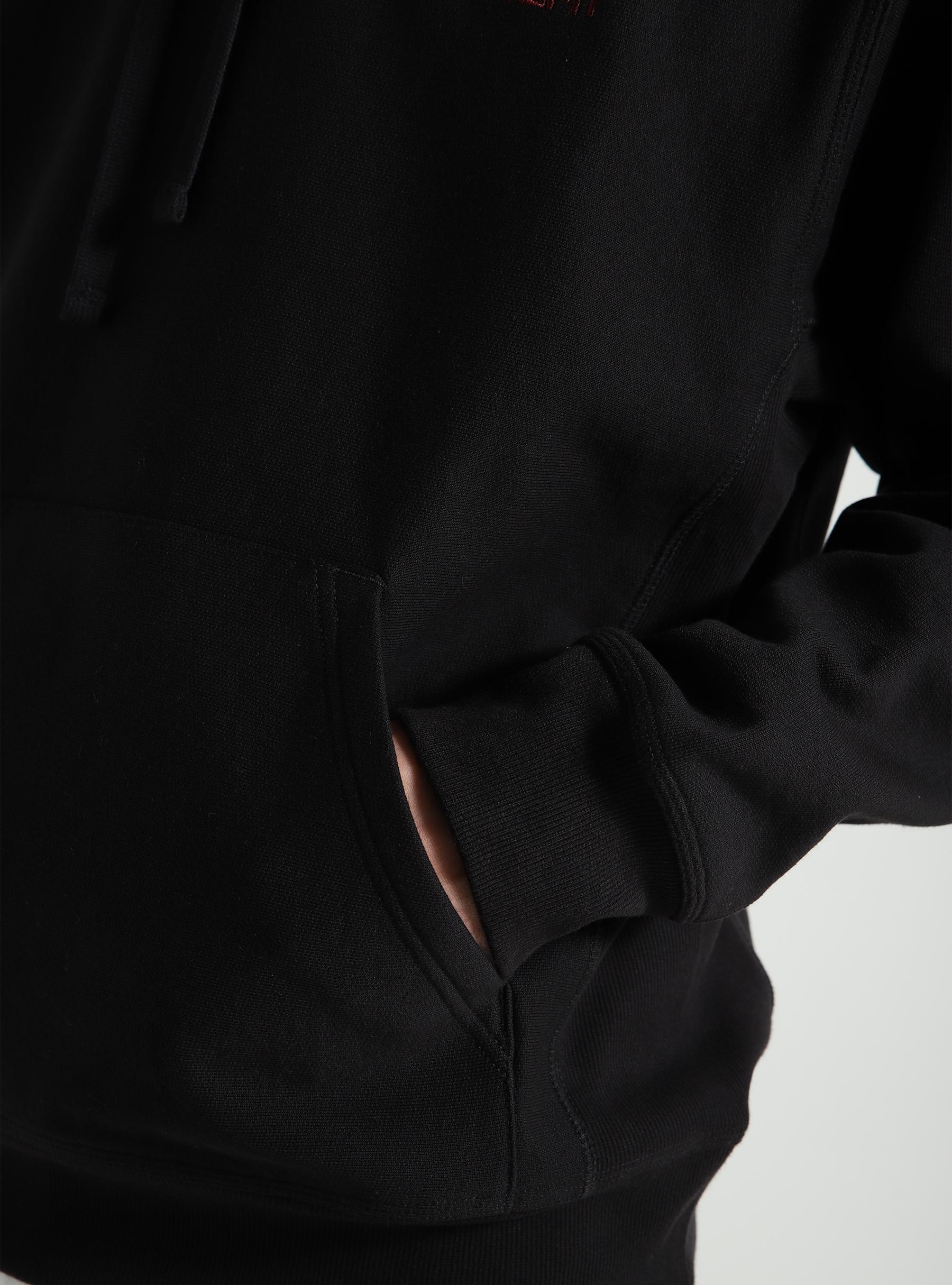 Hooded American Script Sweater Black I028279-89XX
