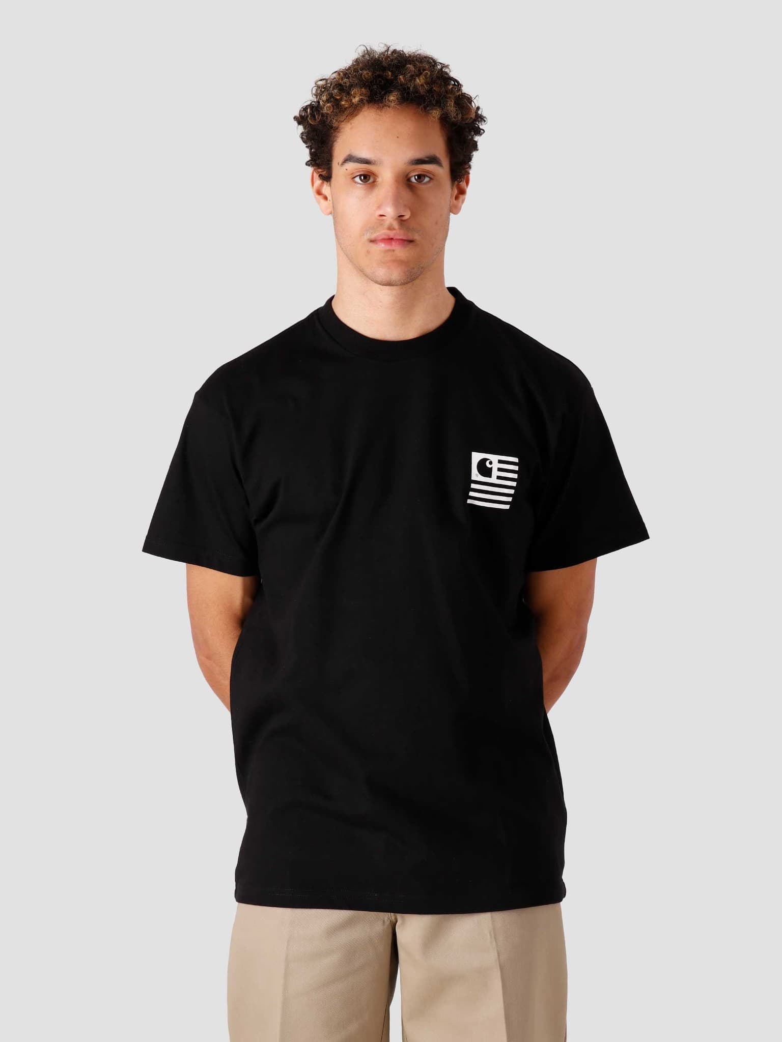 Wavy State T-Shirt Black White I029011-8990