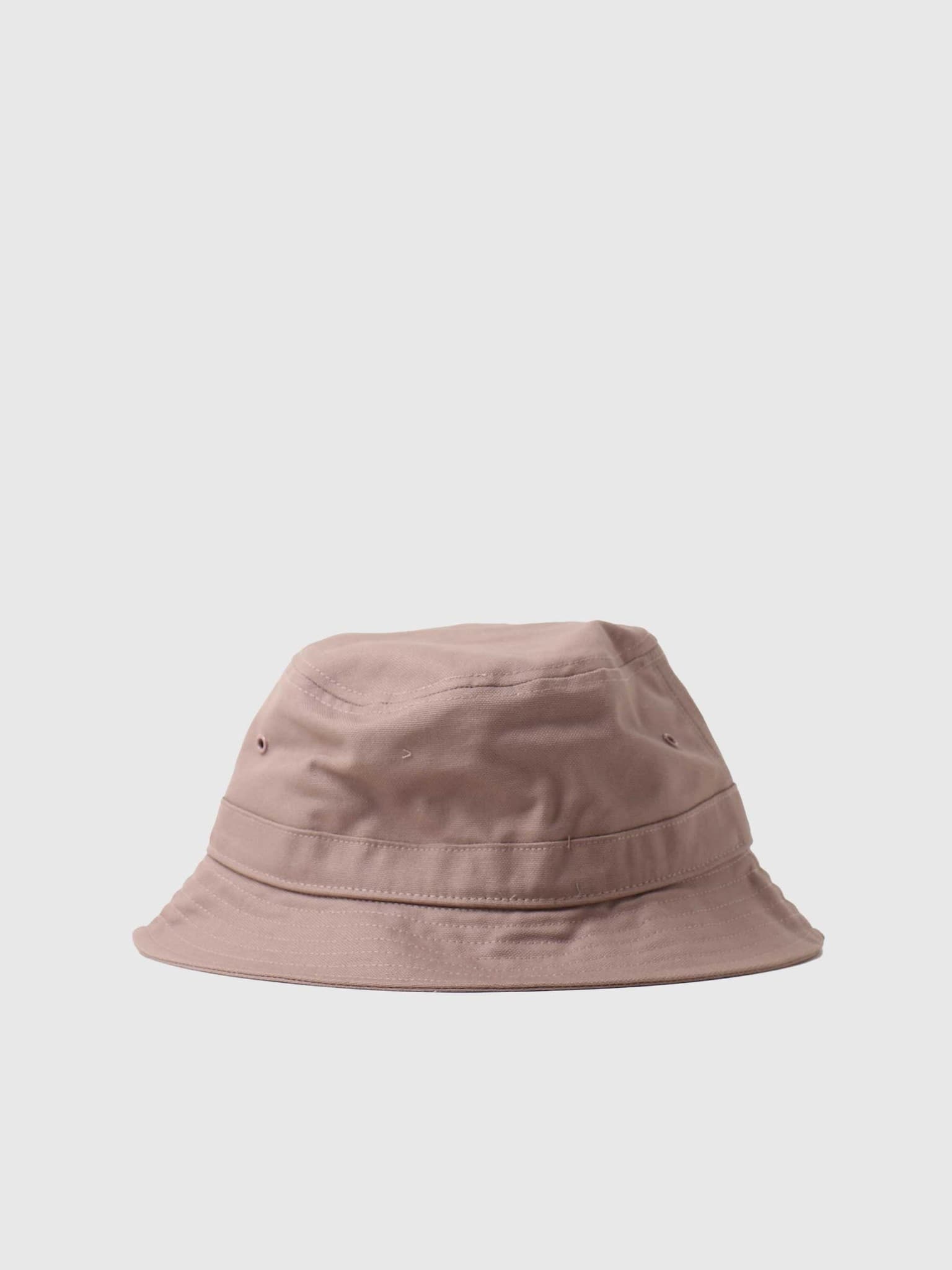 Script Bucket Hat Earthy Pink Black I029937