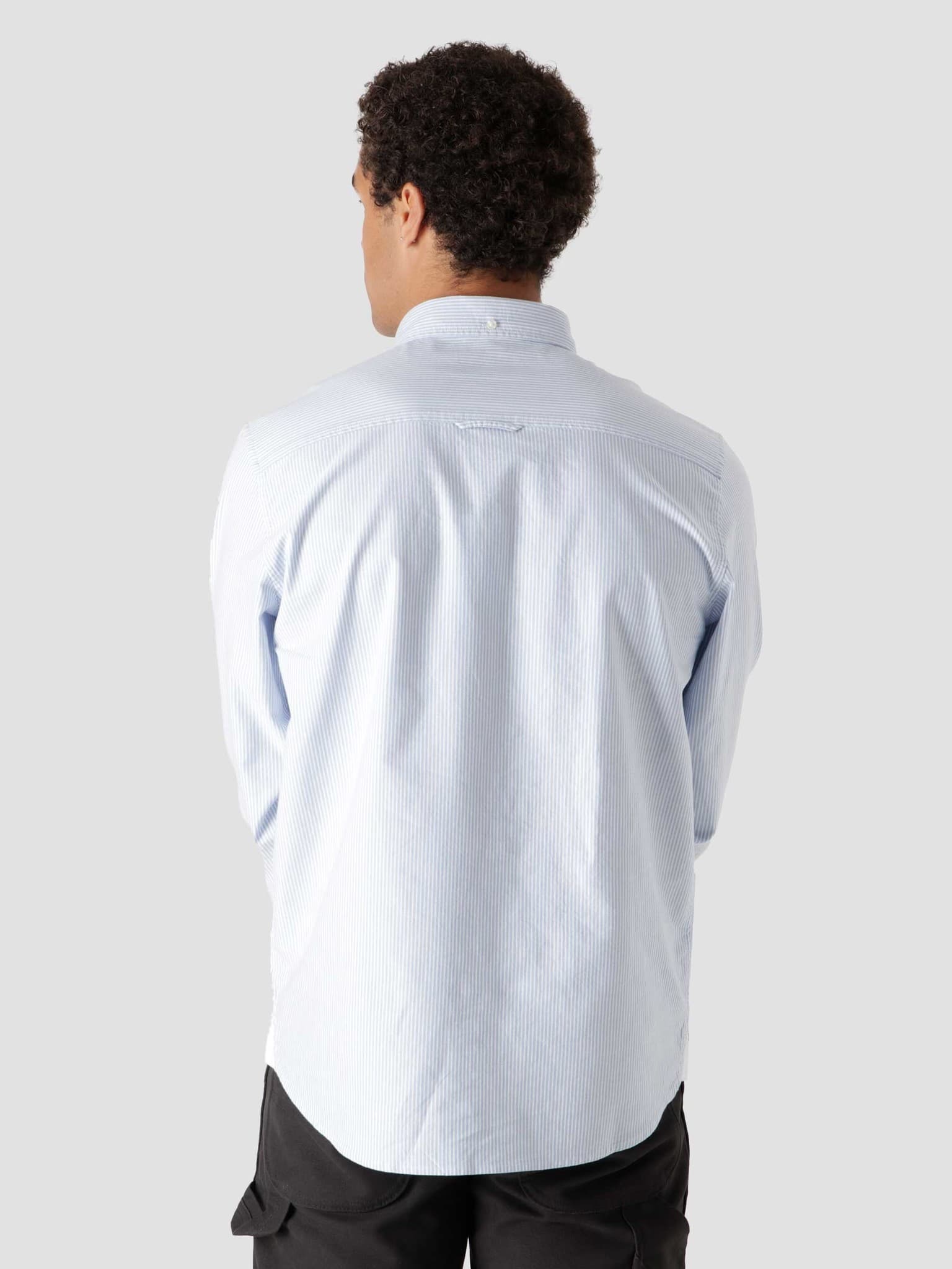 Longsleeve Duffield Shirt Duffield Stripe Bleach White I025245