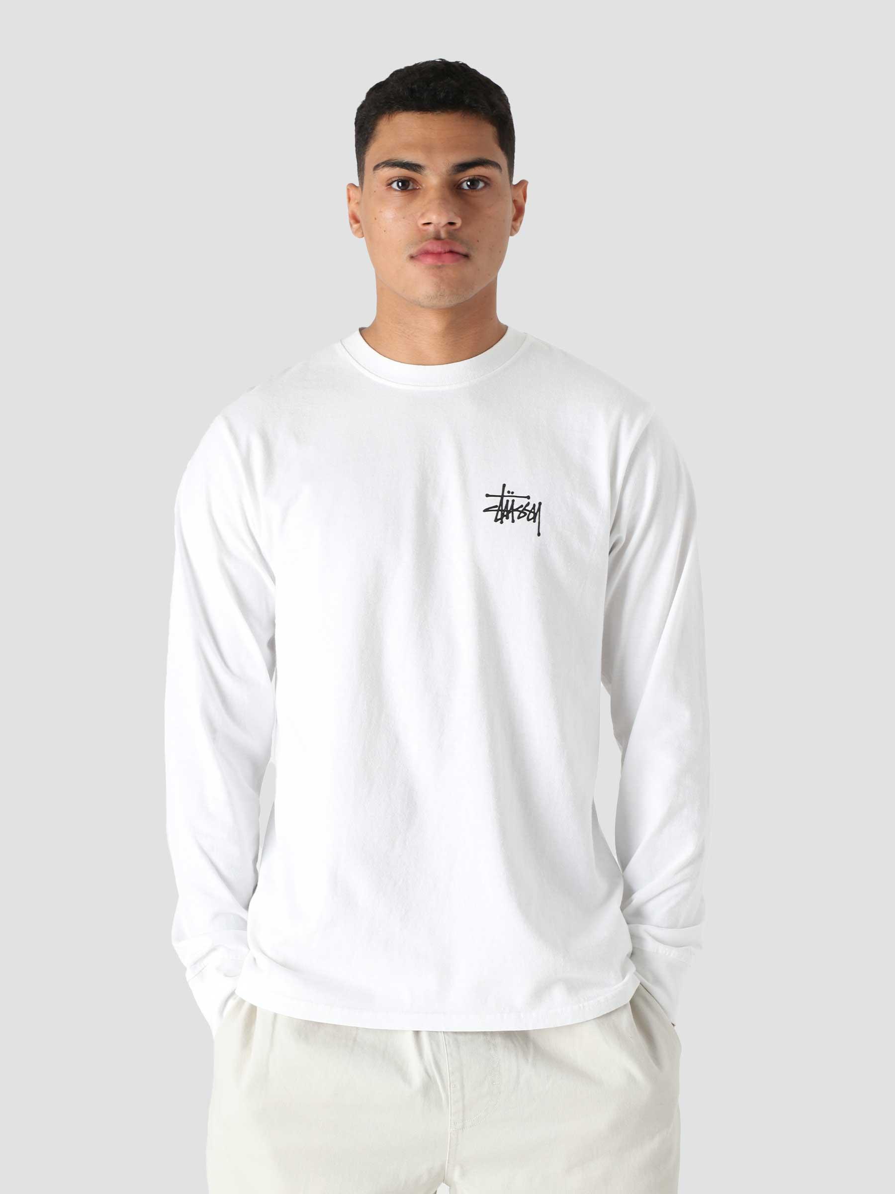 Basic Stussy Longsleeve T-Shirt White 1994759