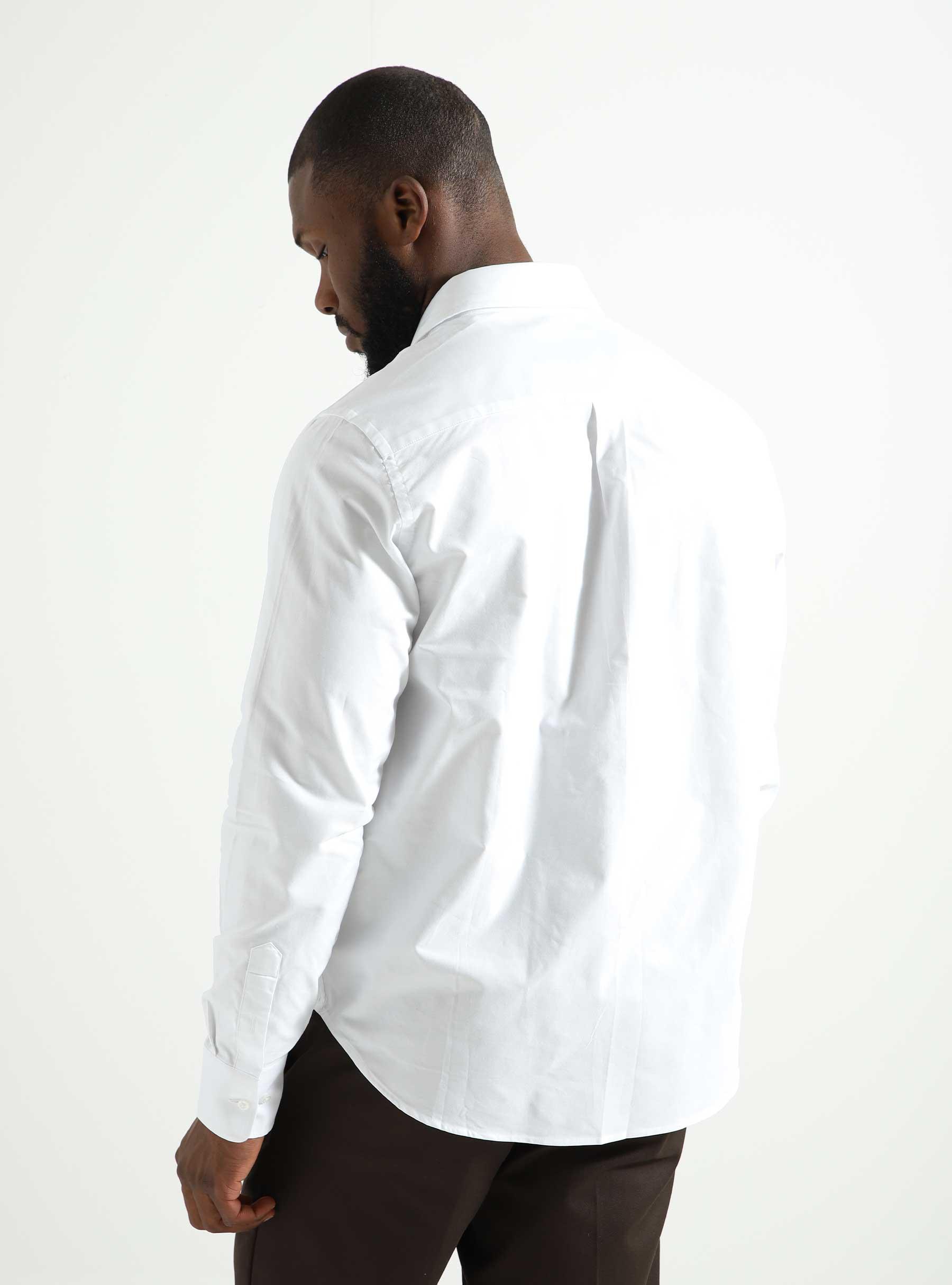 Stockton Heart Patch Shirt White AW23-101S