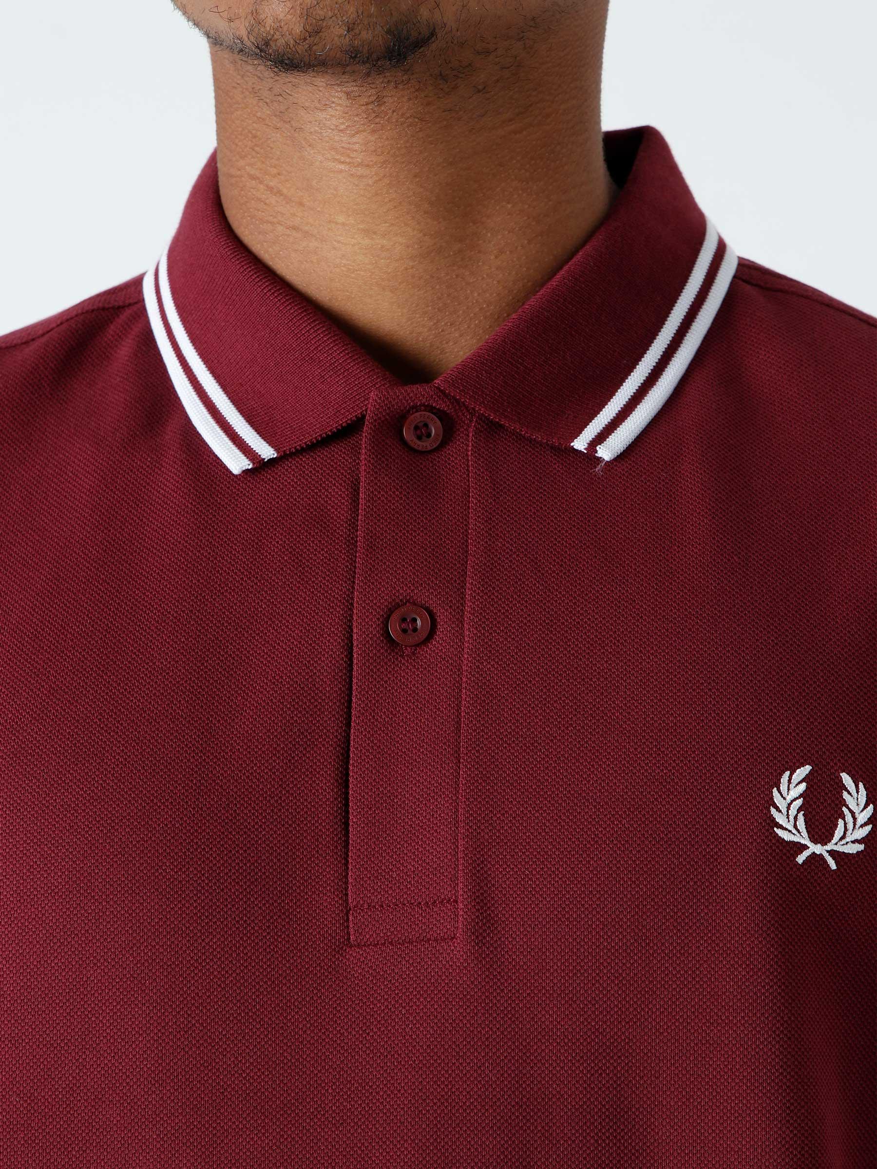 Twin Tipped Fred Perry Shirt Port M3600-122