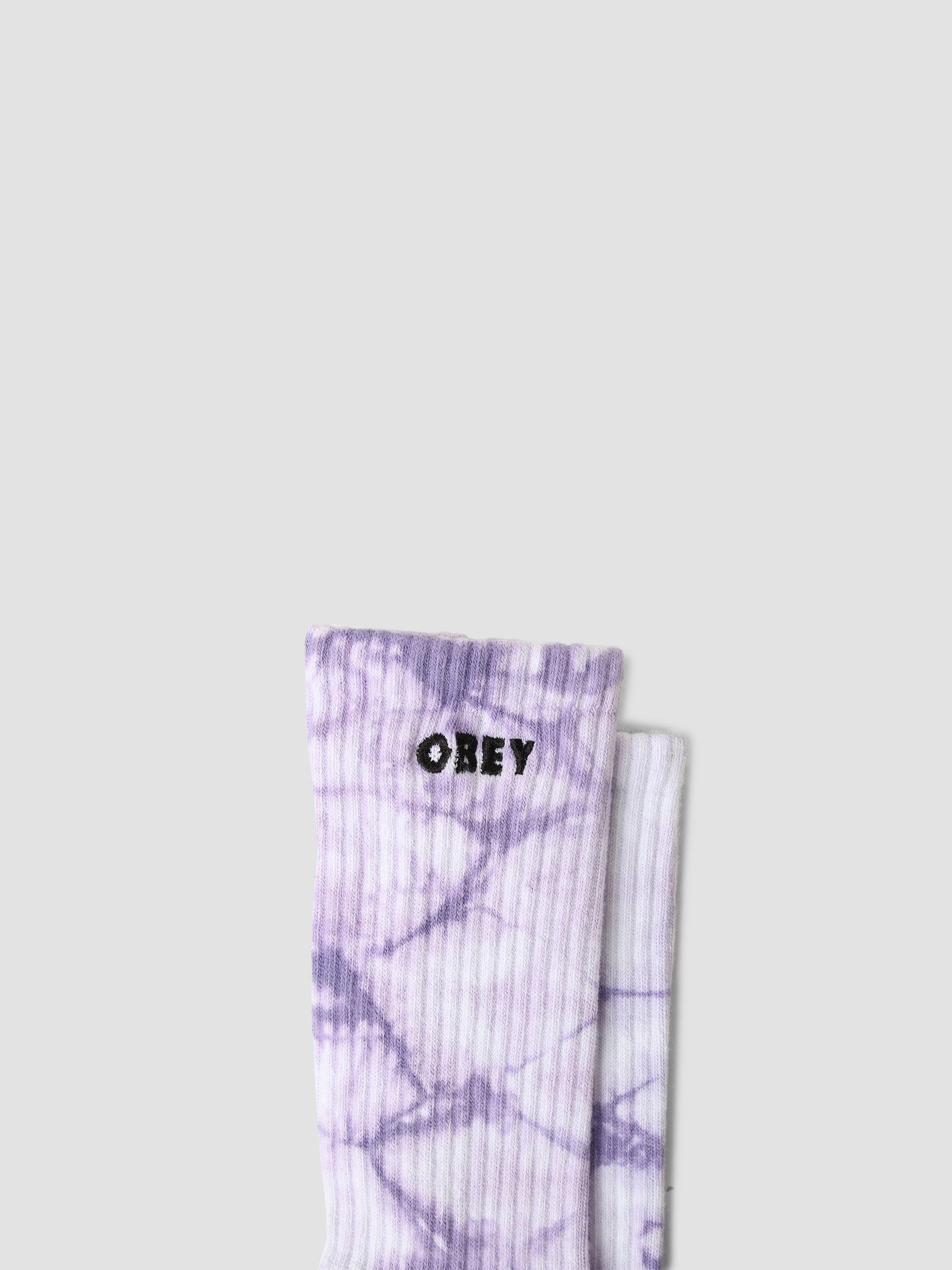 Obey Tie Dye Socks Lavender Silk Multi 100260162