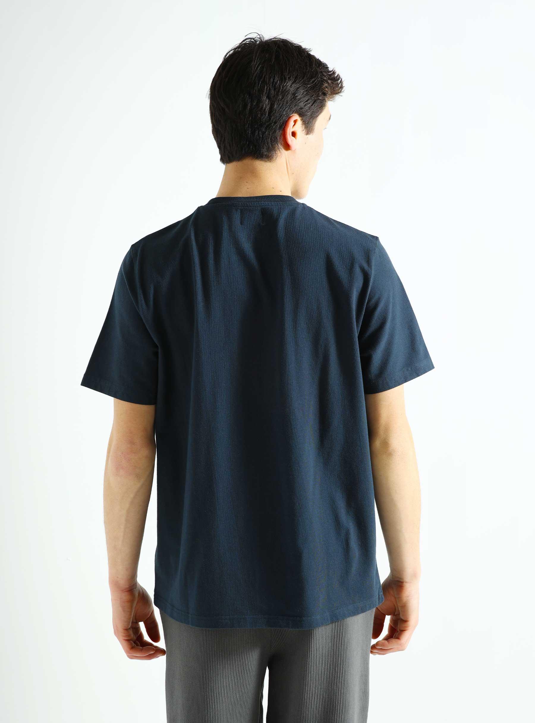 Teo Figher Front T-shirt Navy SS24-016T