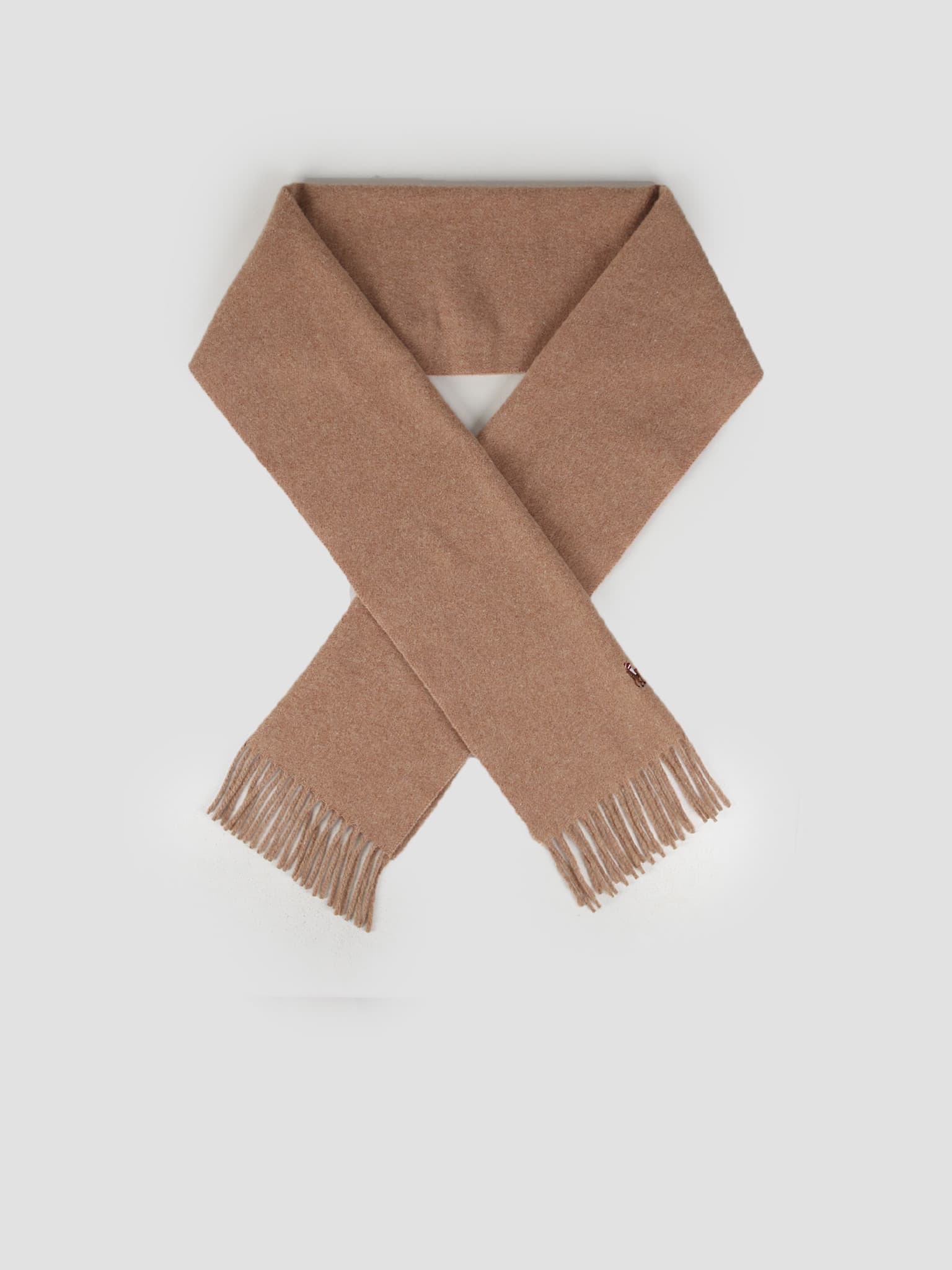 Sign It Wool Oblong Scarf Brown 449727530004