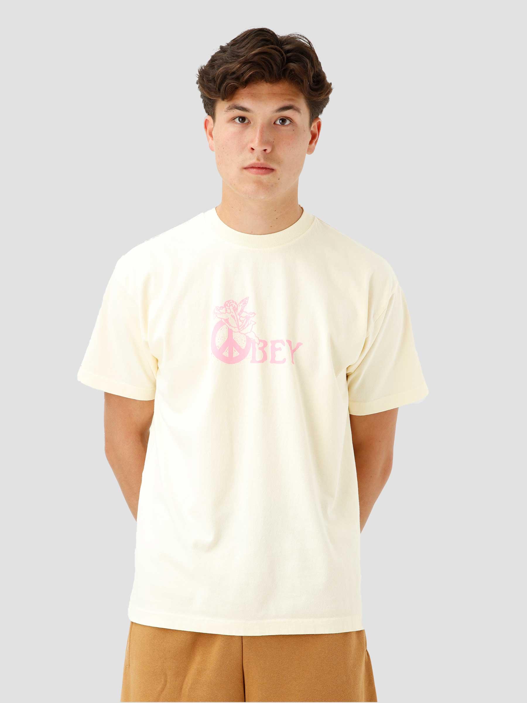 Obey Peace Angel T-shirt Butter 166913039E