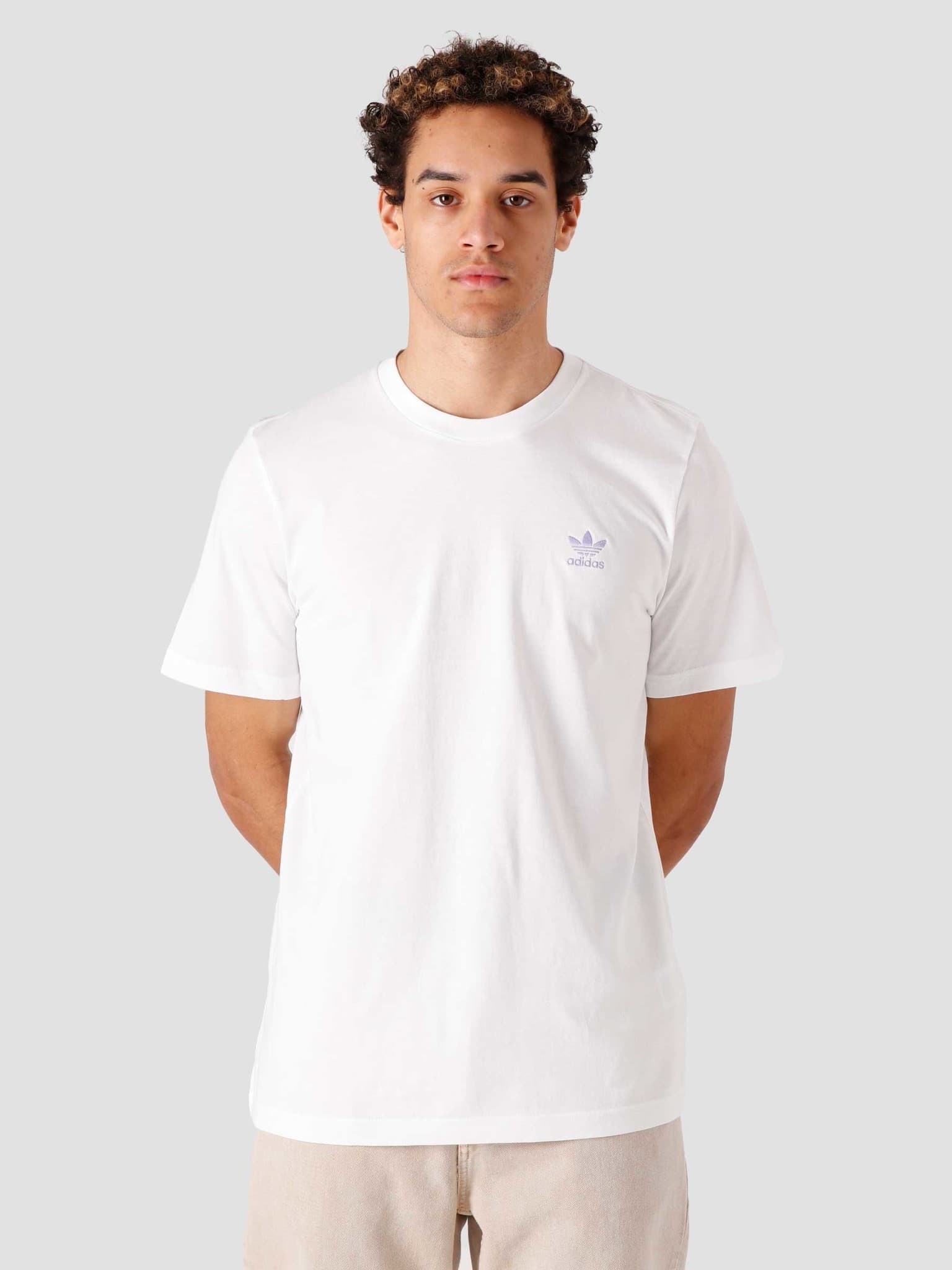 Essential T-Shirt White Purple GN3405