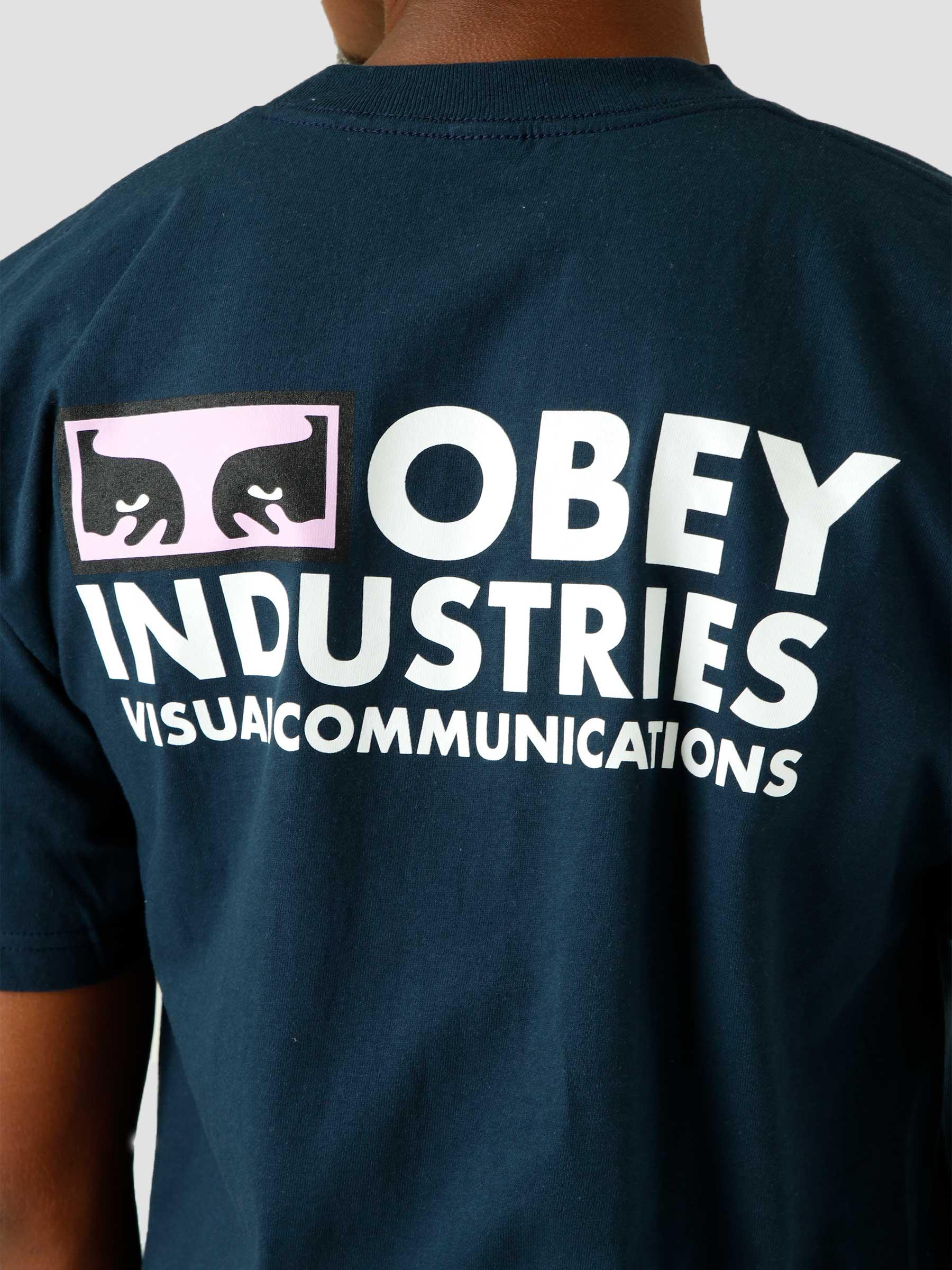 Obey Visual Communications T-shirt Navy 165263171