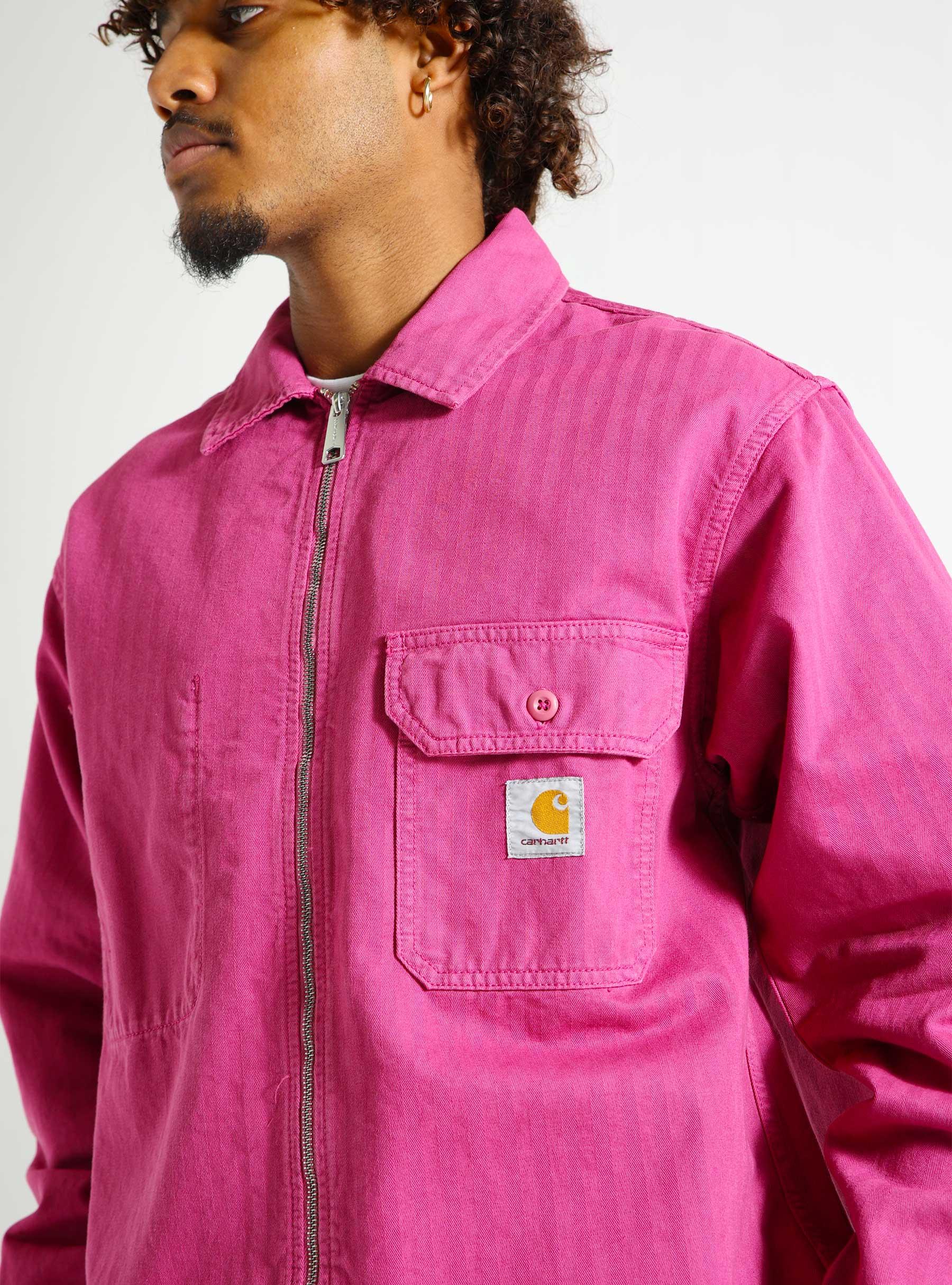 Rainer Shirt Jacket Magenta Garment Dyed I033276-1YTGD