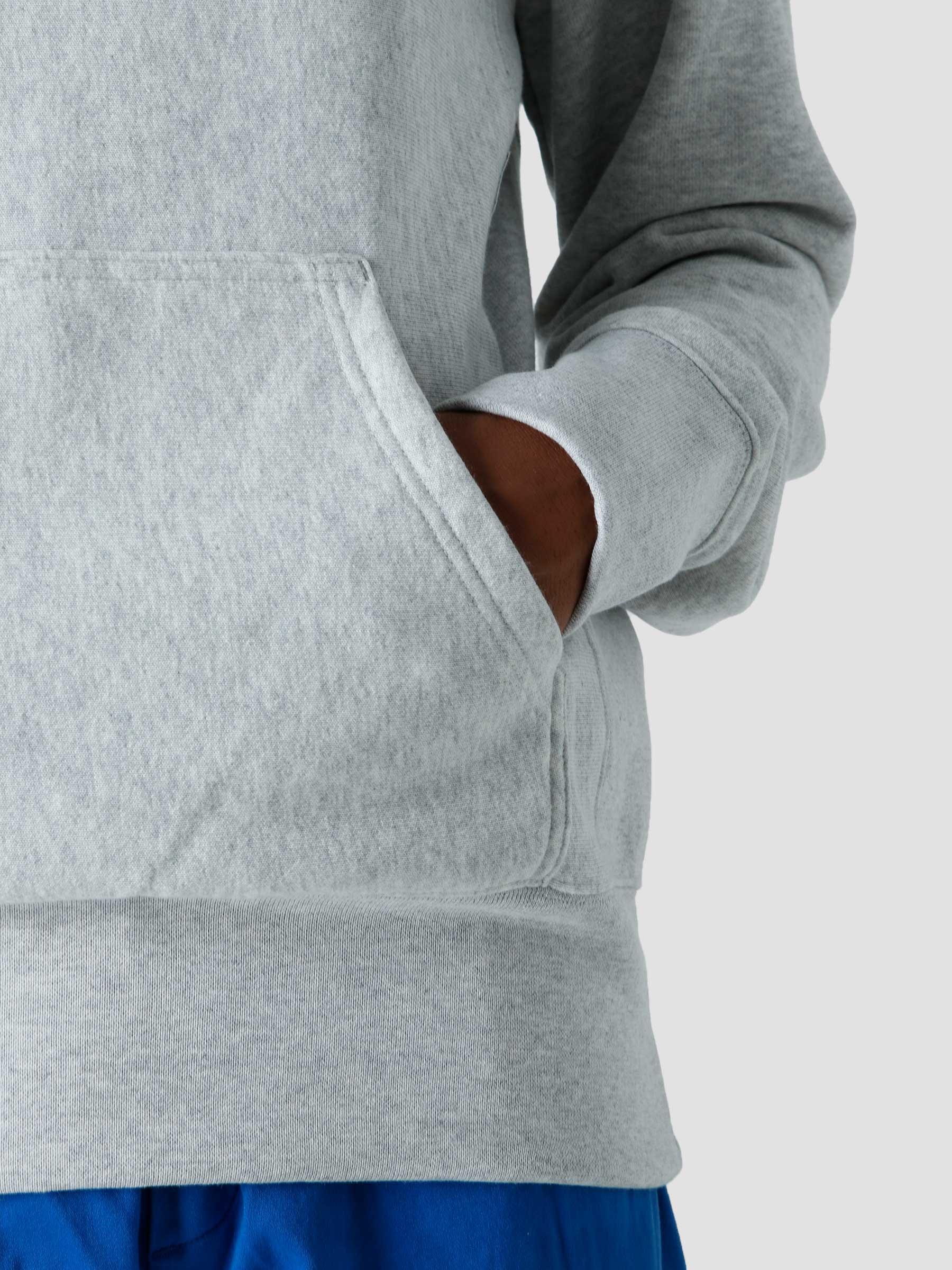 Reverse Weave Soft Microsanded on Backside   Hooded Sweatshirt Grey 218030-EM039