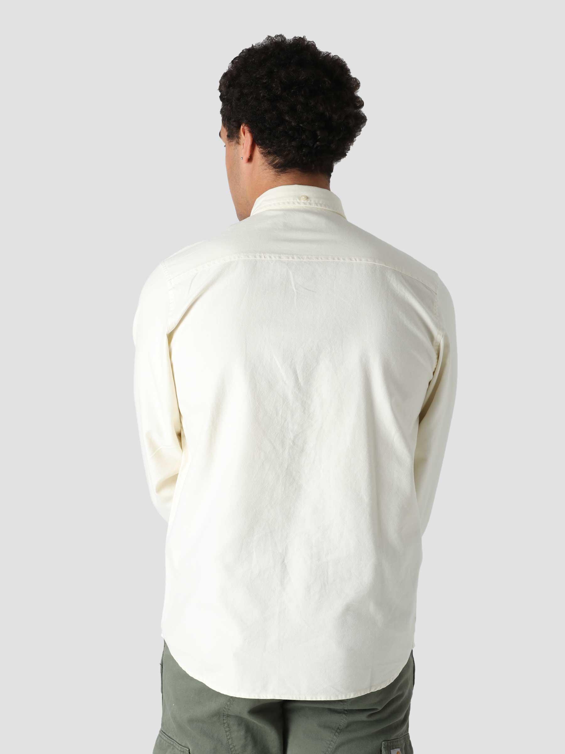 Longsleeve Bolton Shirt Natural Garment Dyed I030238-05GD