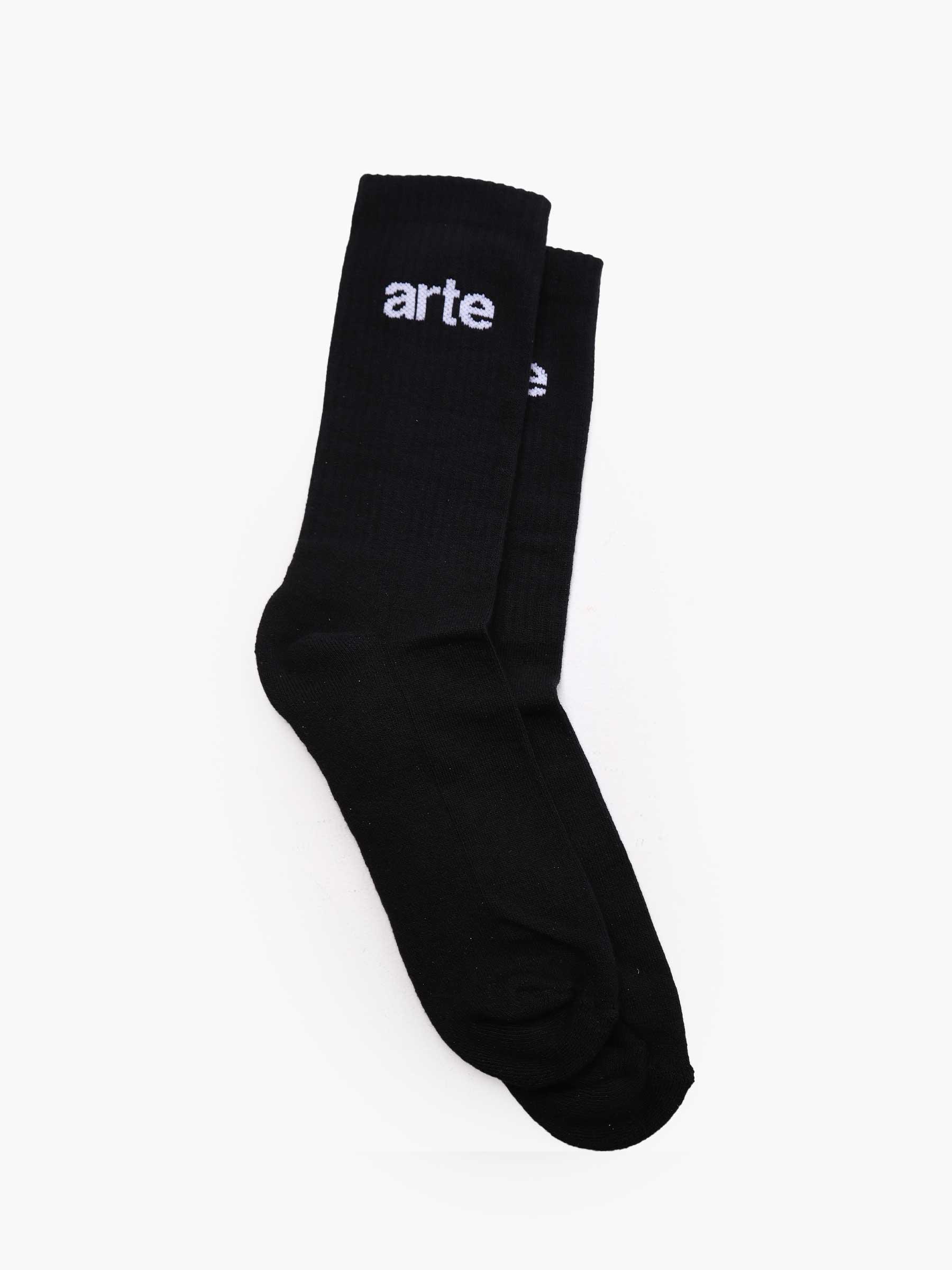 Arte Logo Socks Socks Black AW23-171SK