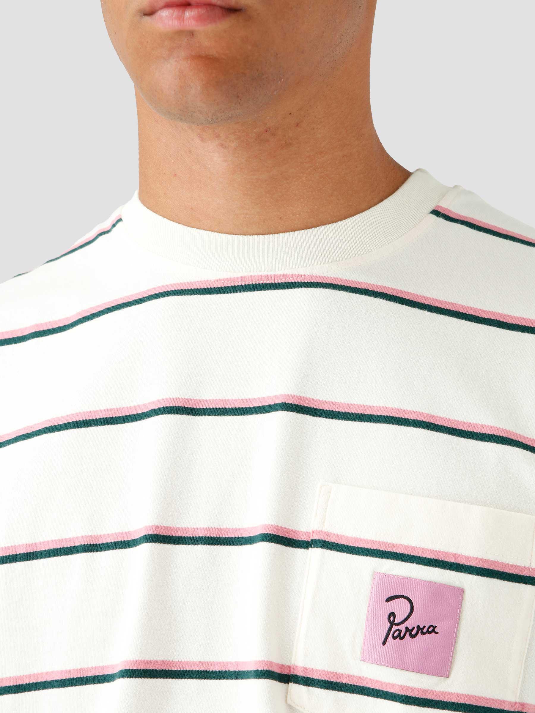 Striper Pocket Logo T-Shirt Pink 48110