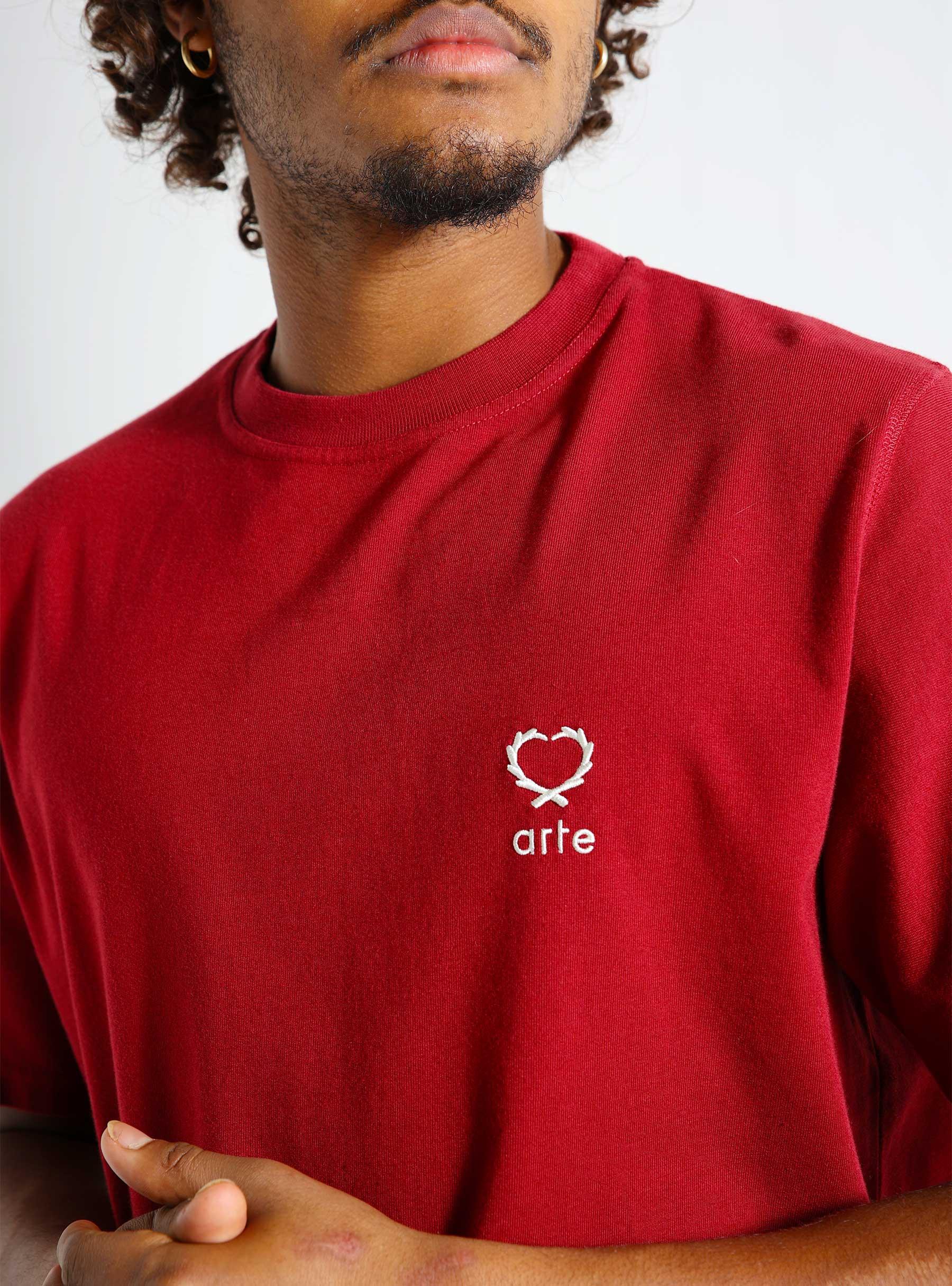 Teo Small Heart T-shirt Bordeaux SS24-034T