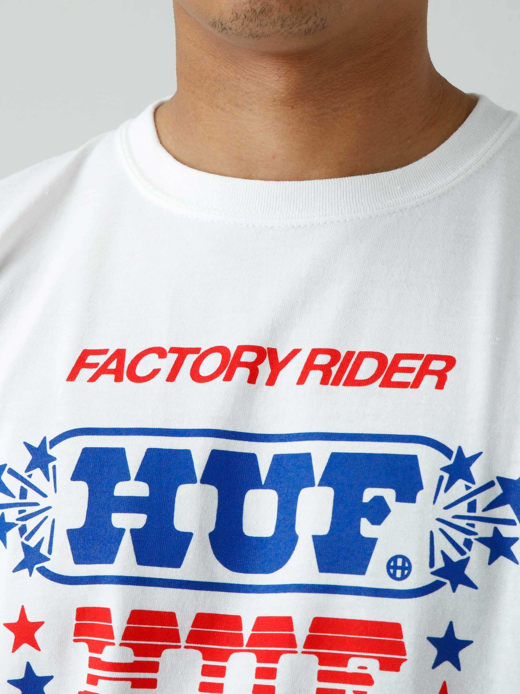 Factory Rider Longsleeve T-Shirt White TS01626