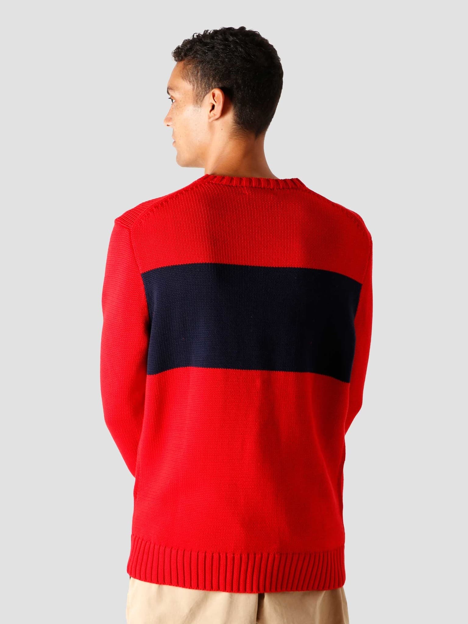 Shaker Cotton Sweater Red Multi 710798338001
