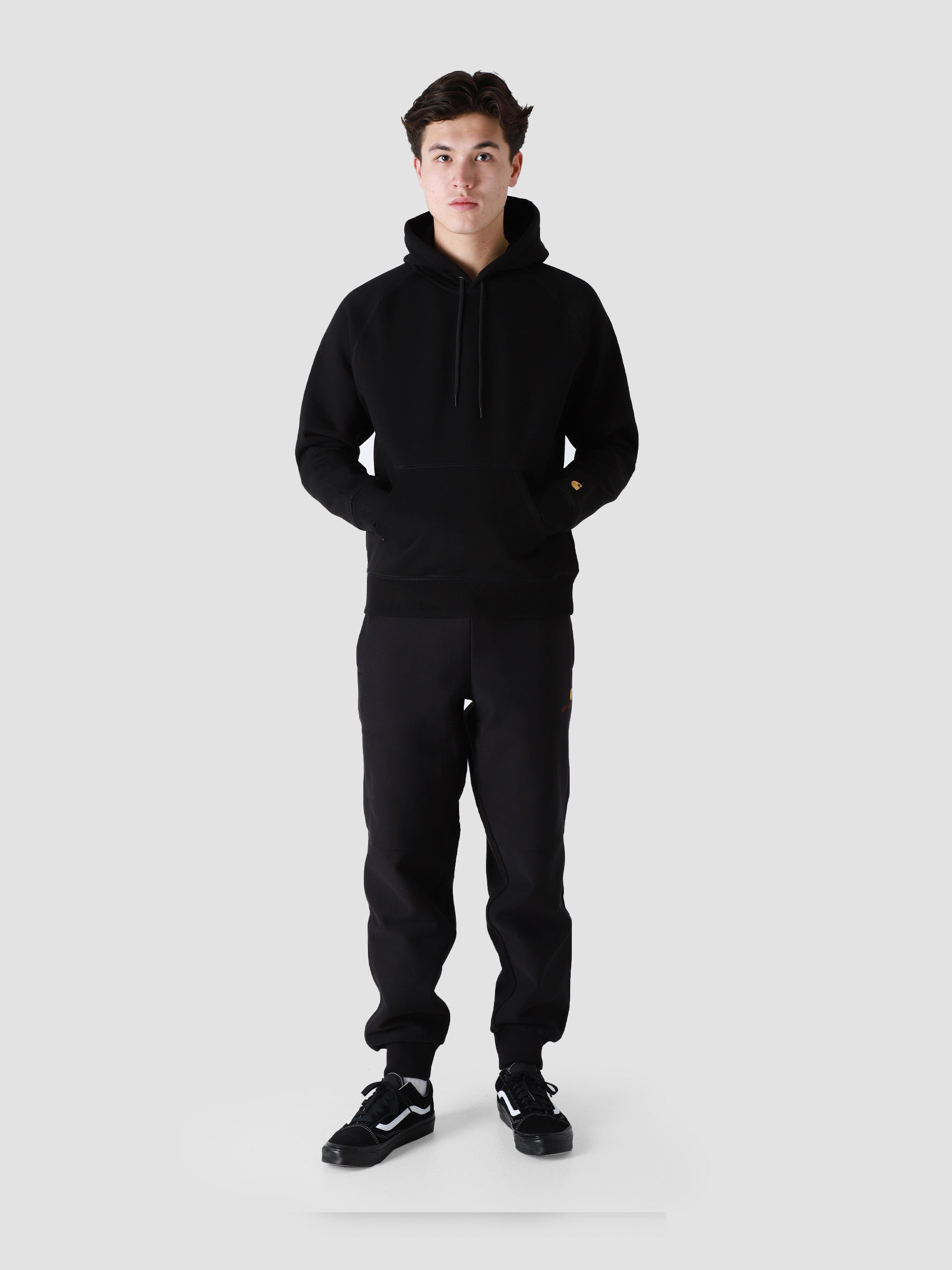 Hooded Chase Sweat Black Gold I026384-00FXX