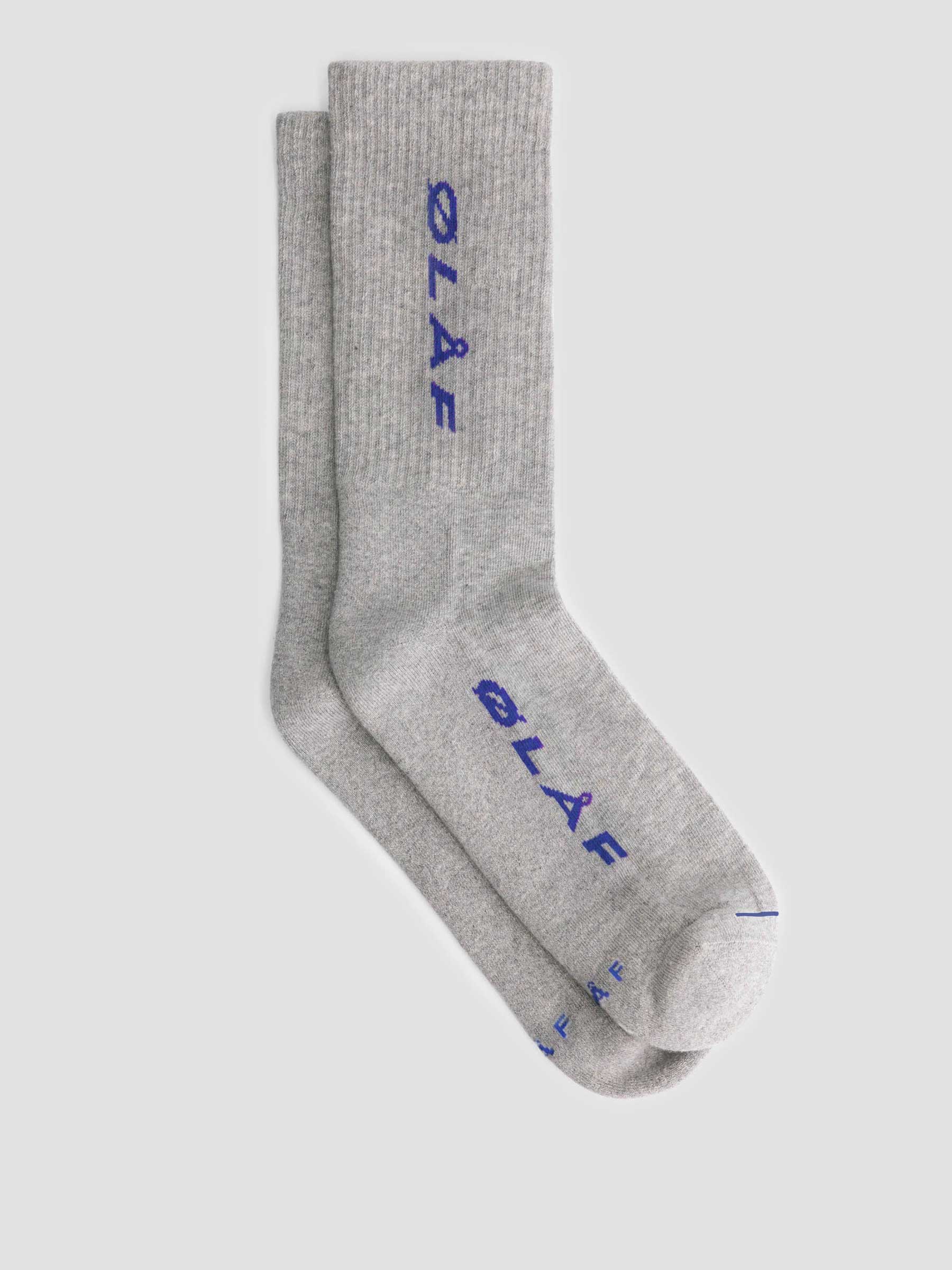 Olaf Italic Socks Grey Royal Blue SS22_A013