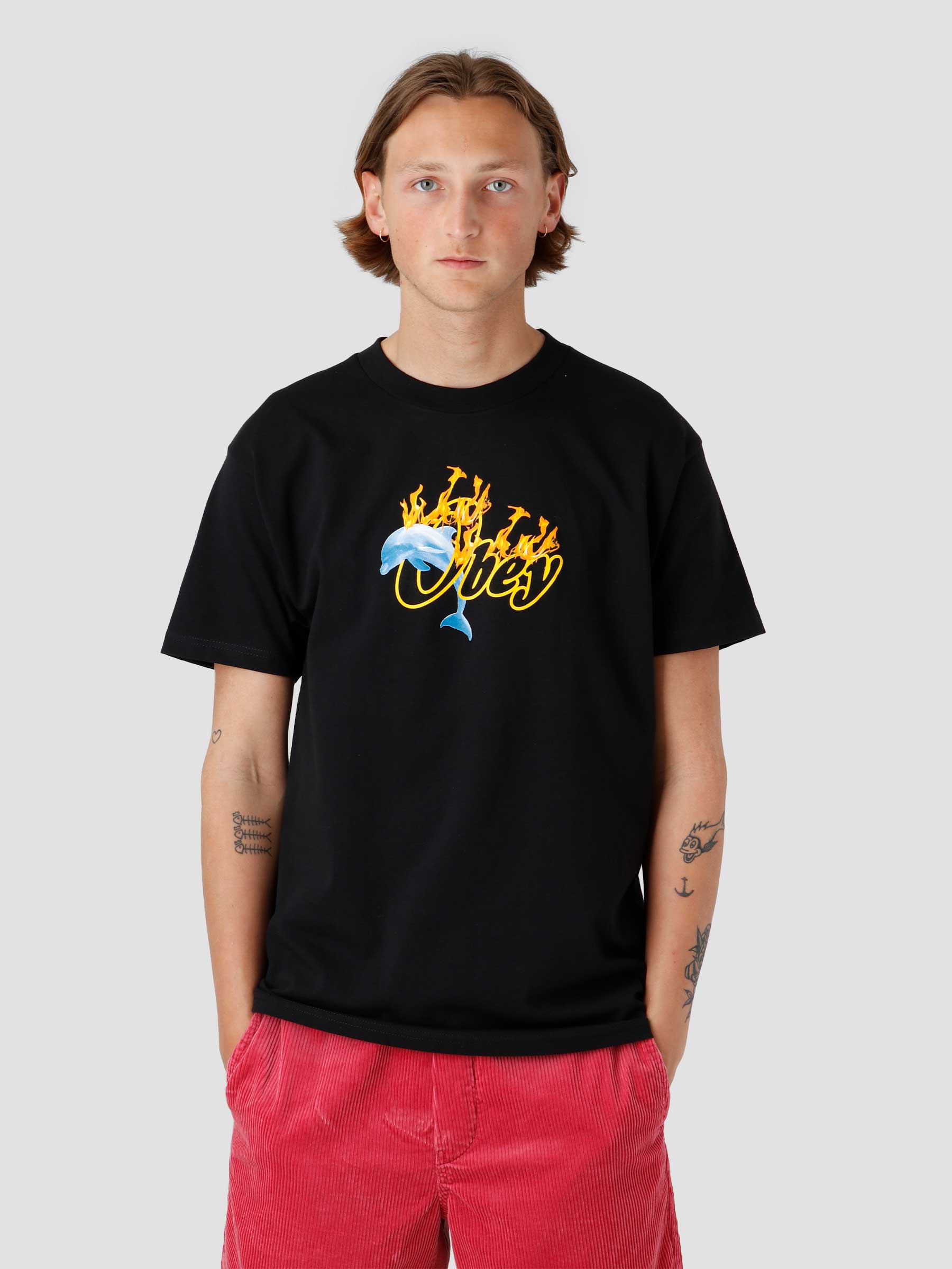 Obey Jump Through Hoops T-shirt Black 165263028