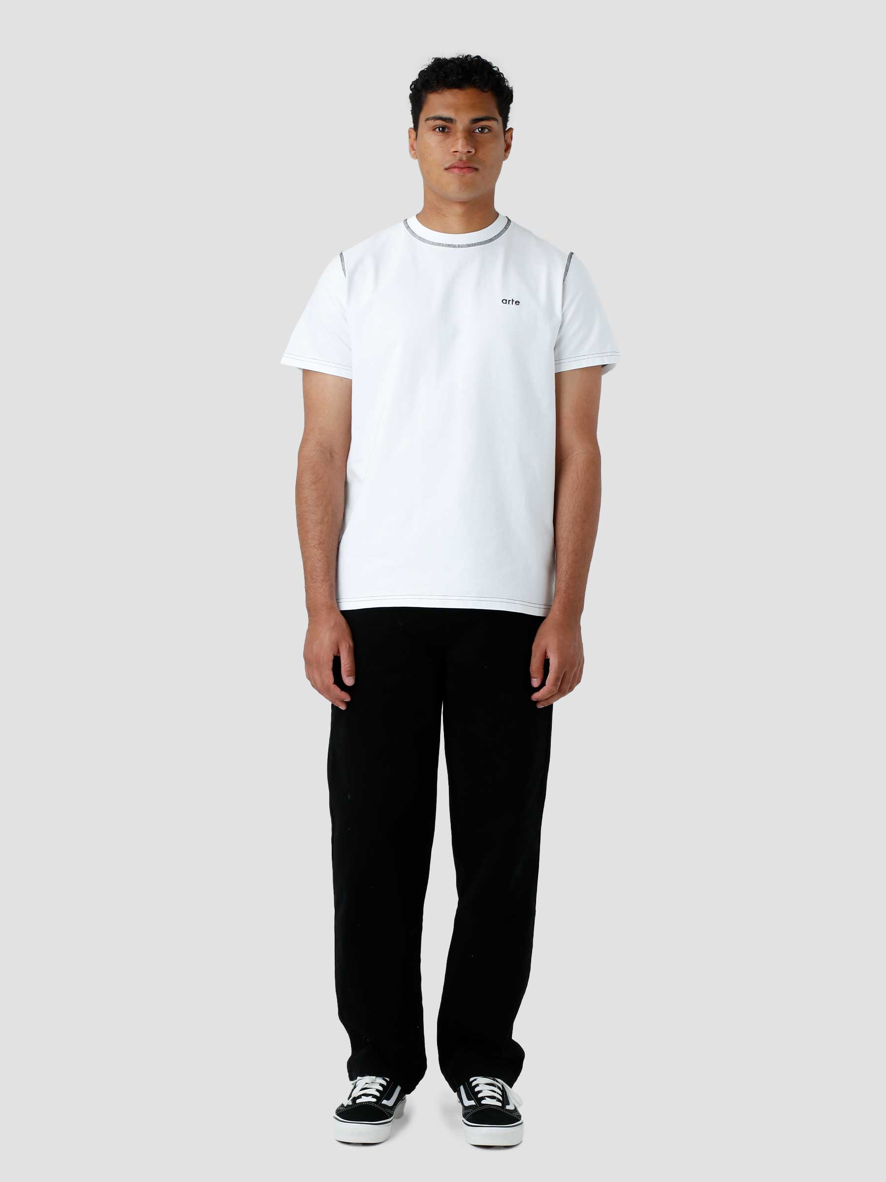 Turner Contrast T-shirt White AW22-093T