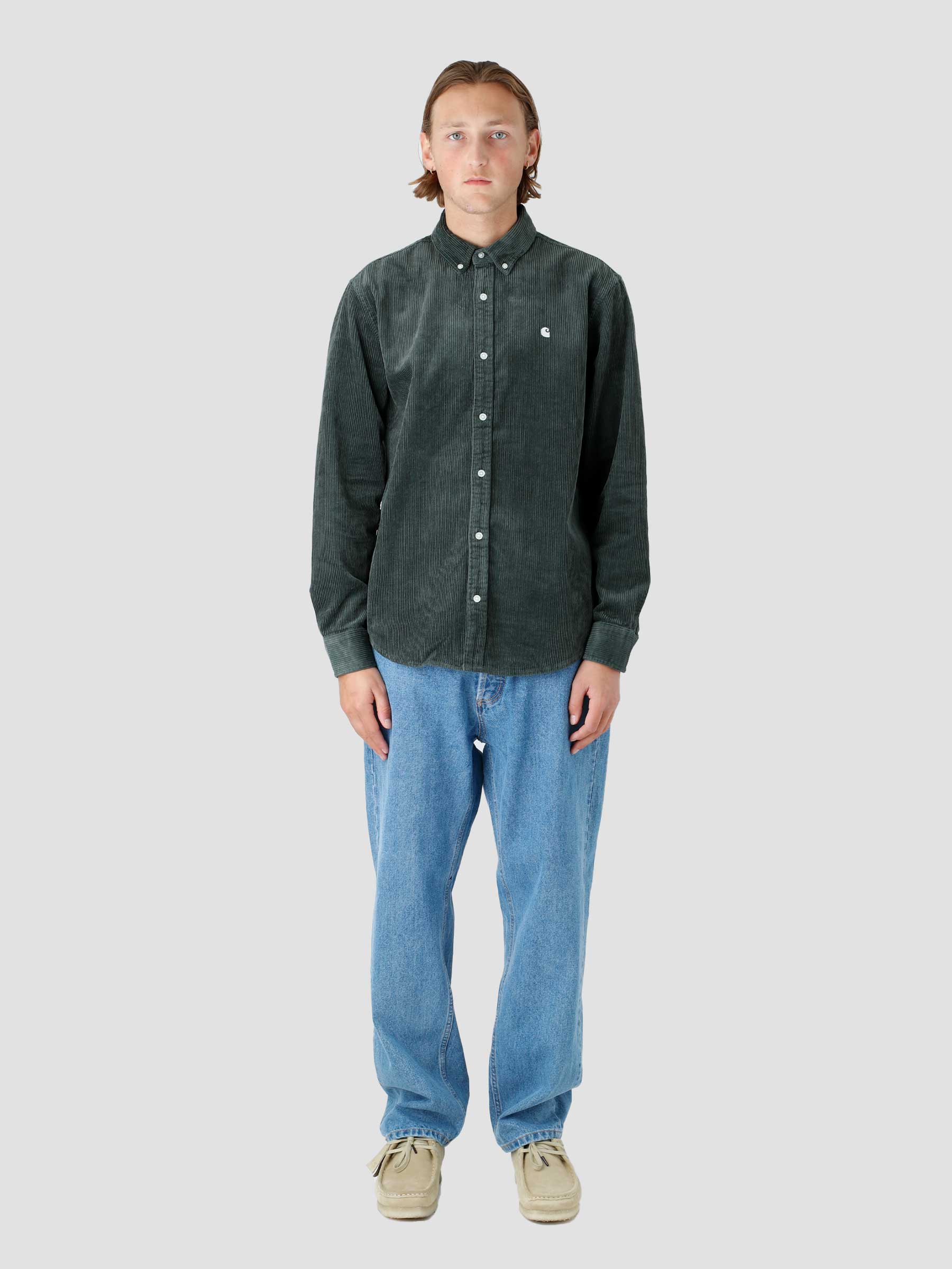 Longsleeve Madison Cord Shirt Boxwood Wax I029958-0YAXX