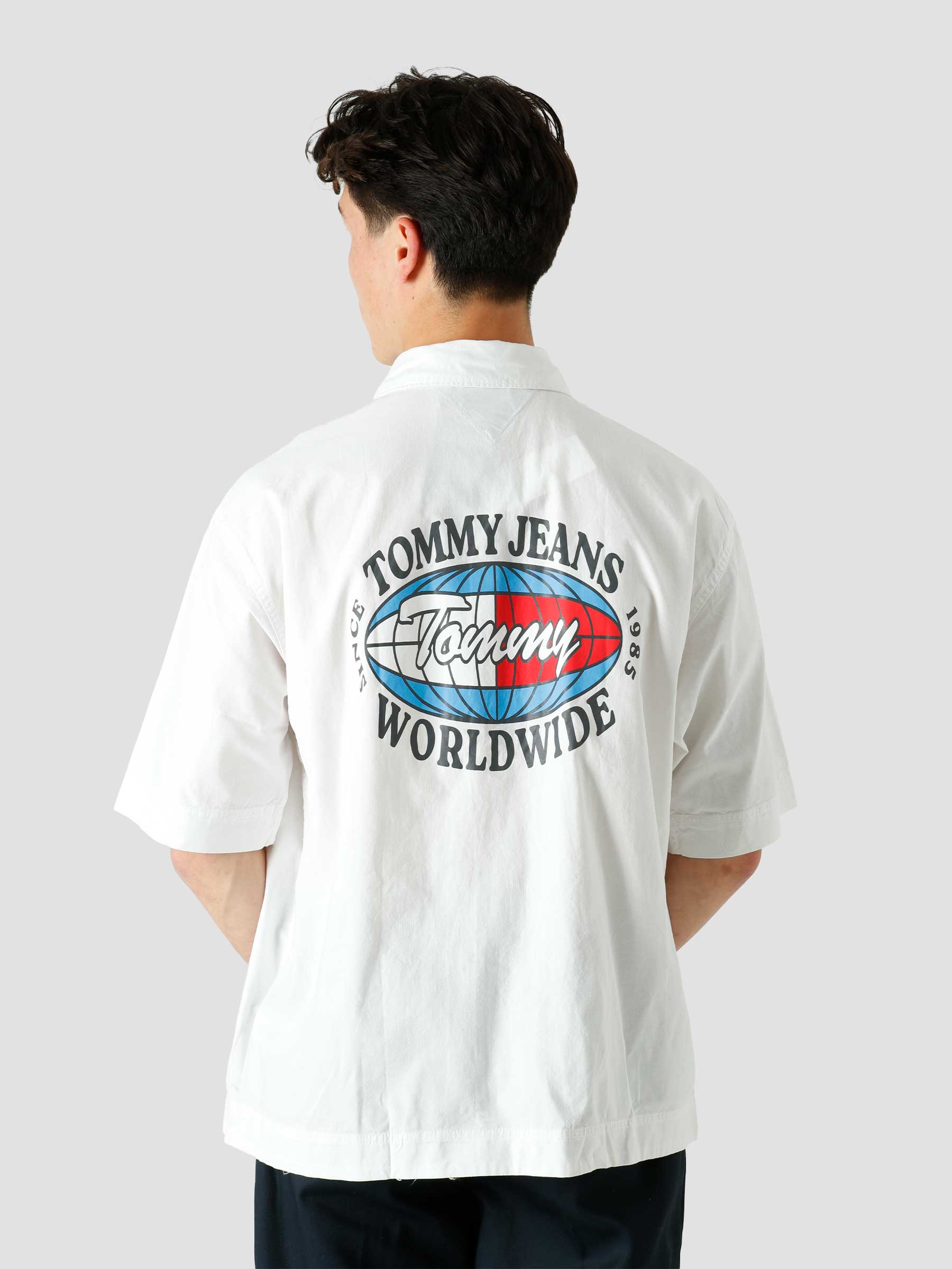 TJM Back Graphic Cotton Shirt White DM0DM13043YBR