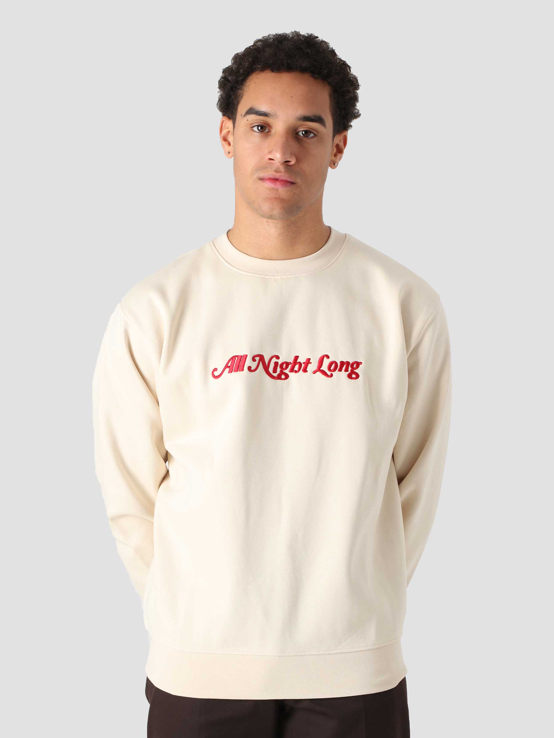 All Night Long Crewneck Unbleached 112480110
