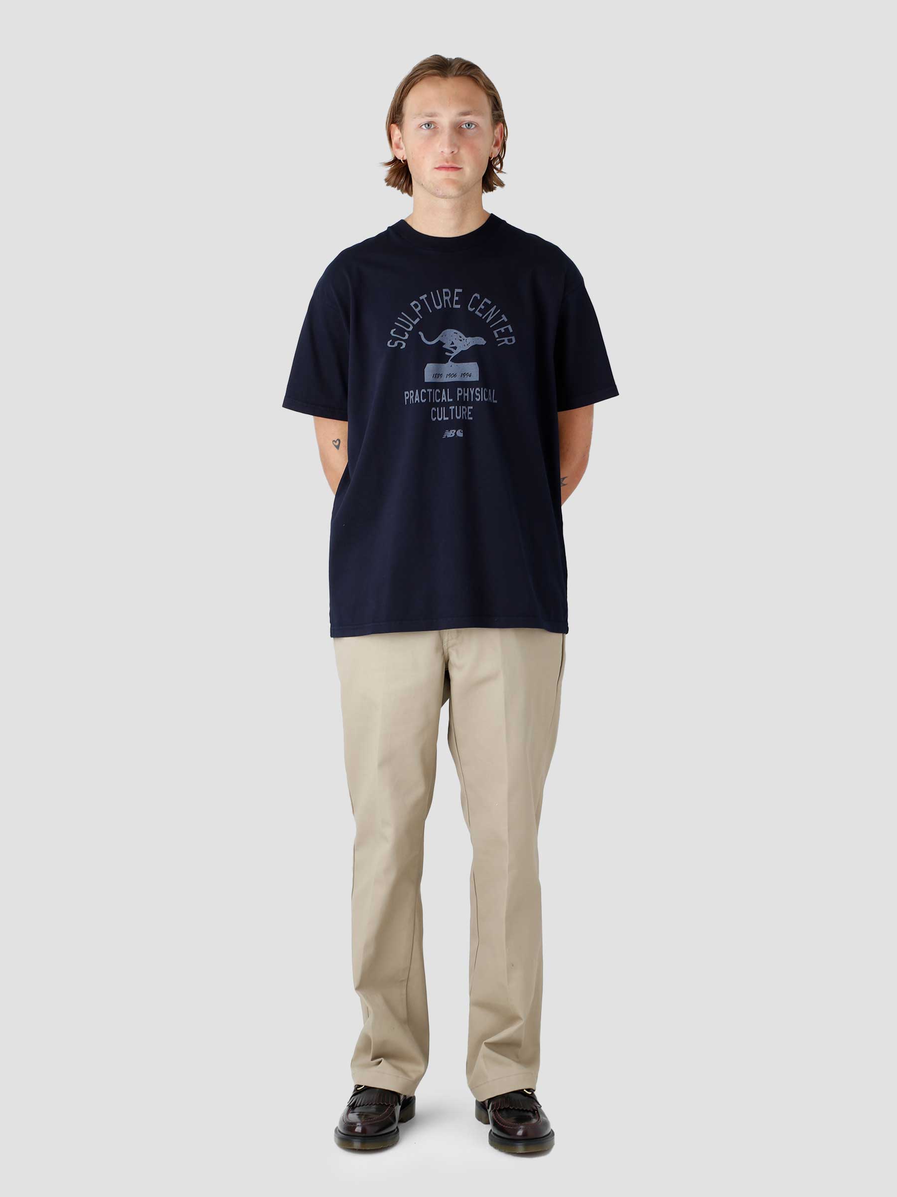 S/S T-Shirt Ash Heather Dark Navy I030725-11TXX