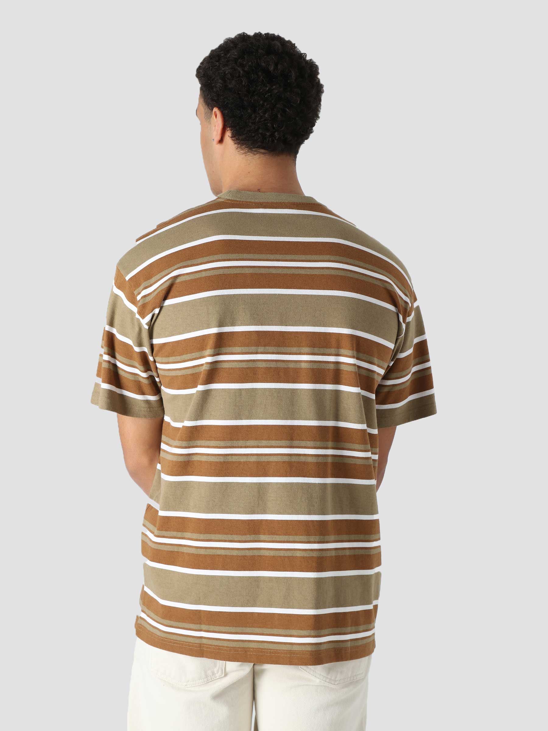 S/S Corfield T-Shirt Corfield Stripe Leather I030118-0QBXX