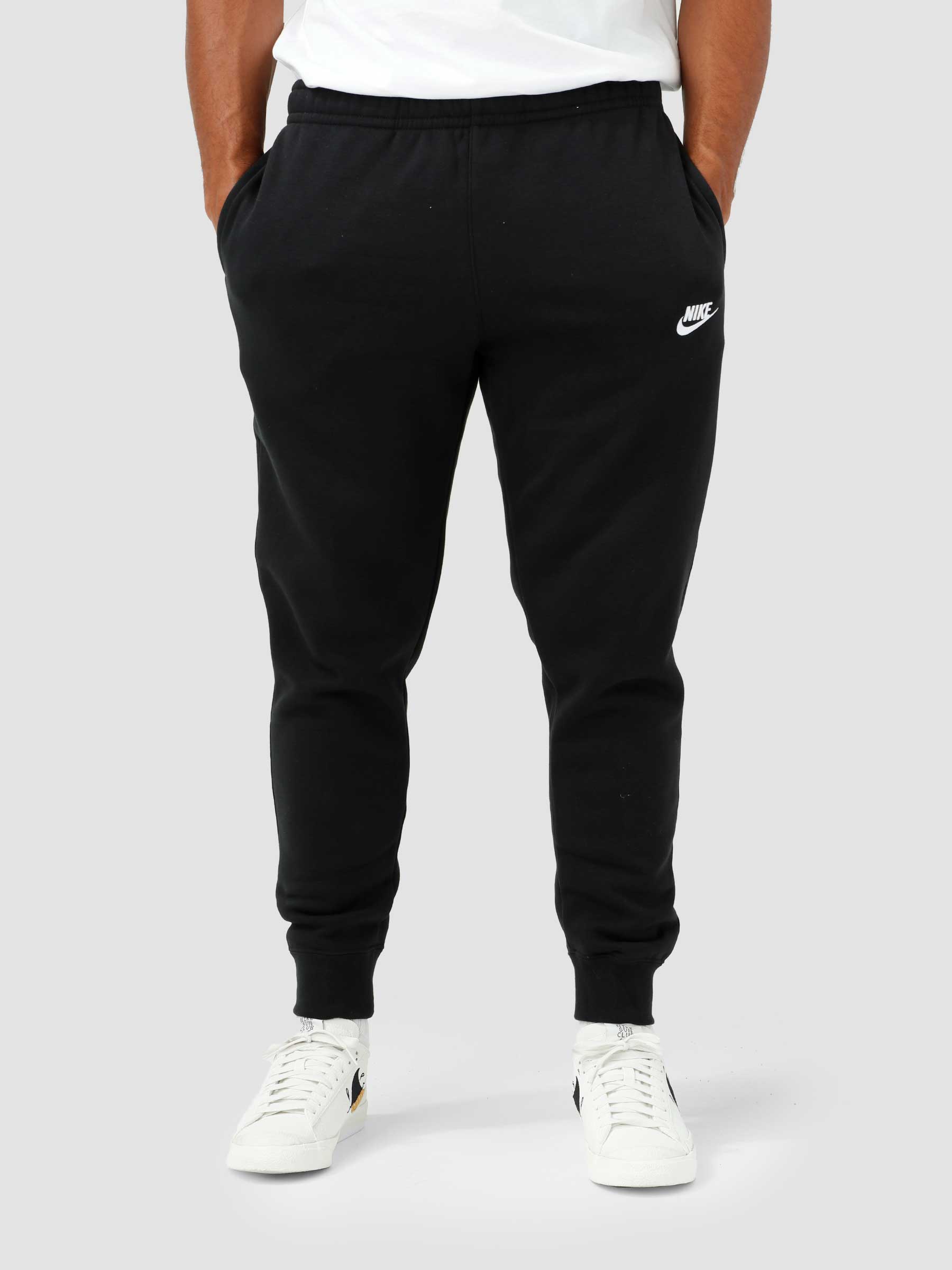 Nike NSW Club Fleece Pant Black White BV2671-010 | Freshcotton