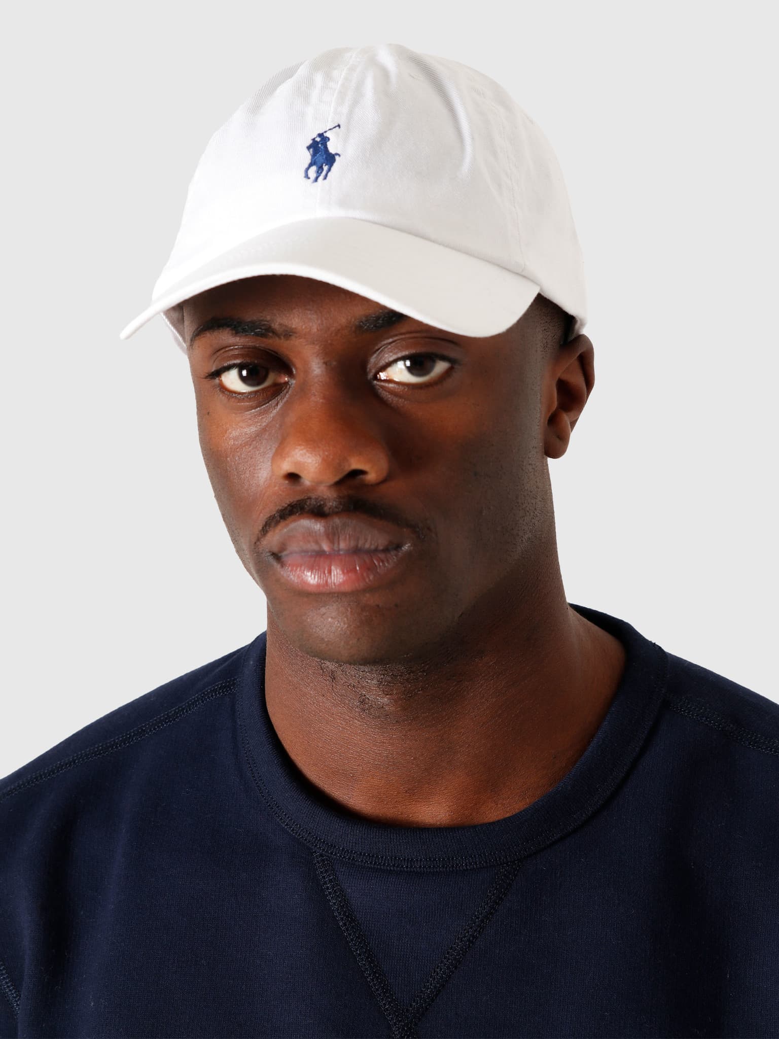 Sport Cap Hat White Marlin Blue 710548524001