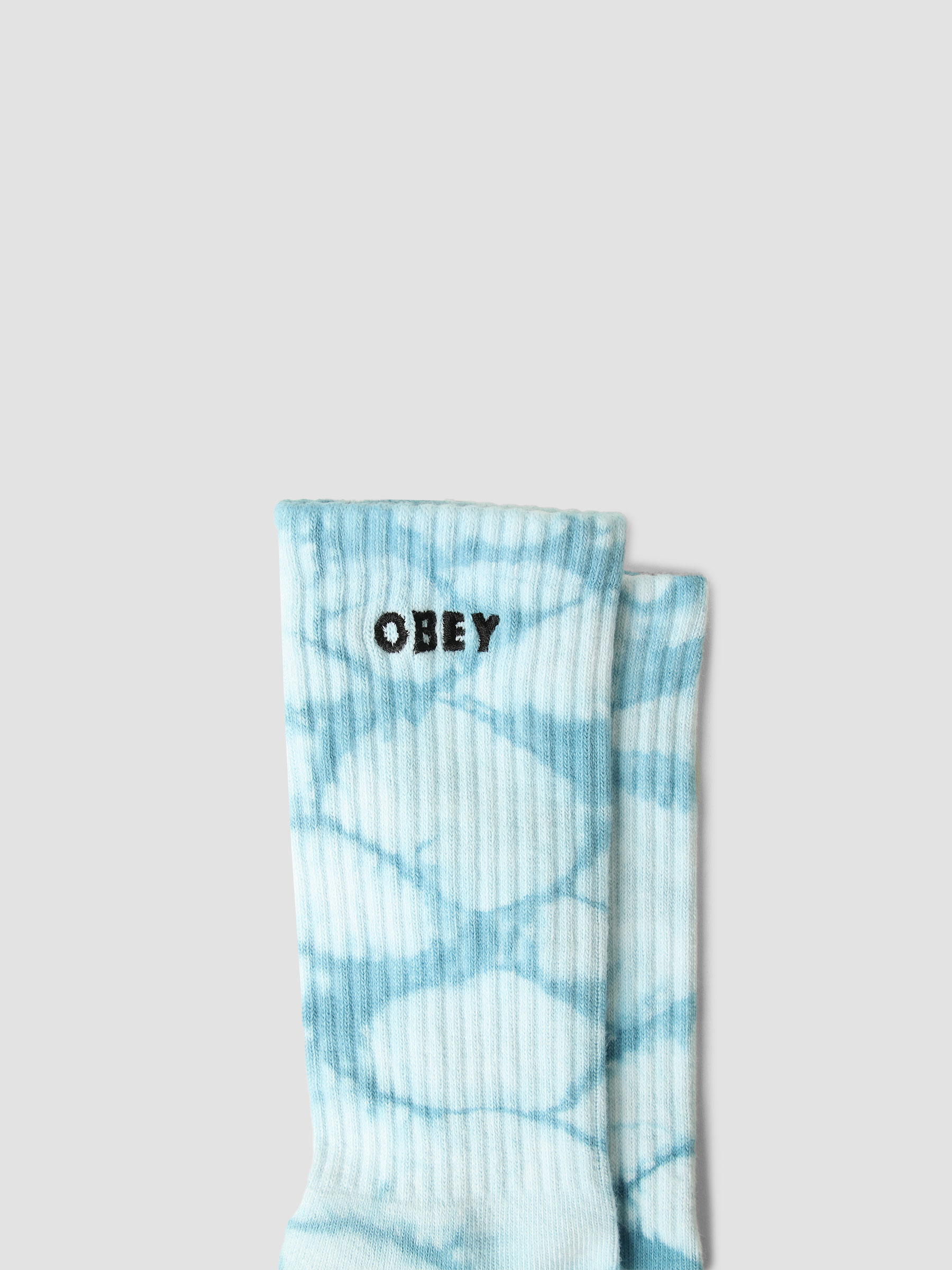 Obey Tie Dye Socks Turquoise Multi 100260162