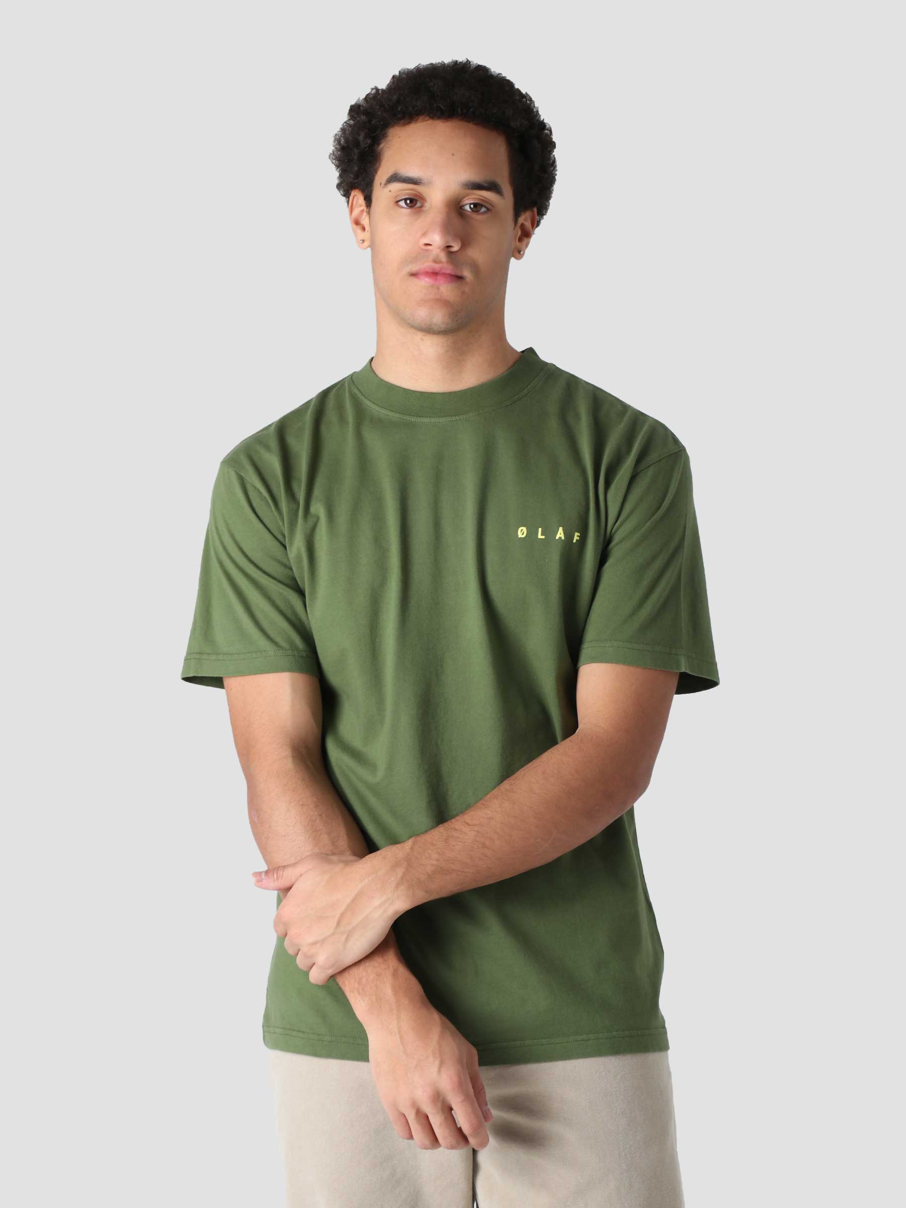 Olaf Face T-Shirt Army Green SS22_0014