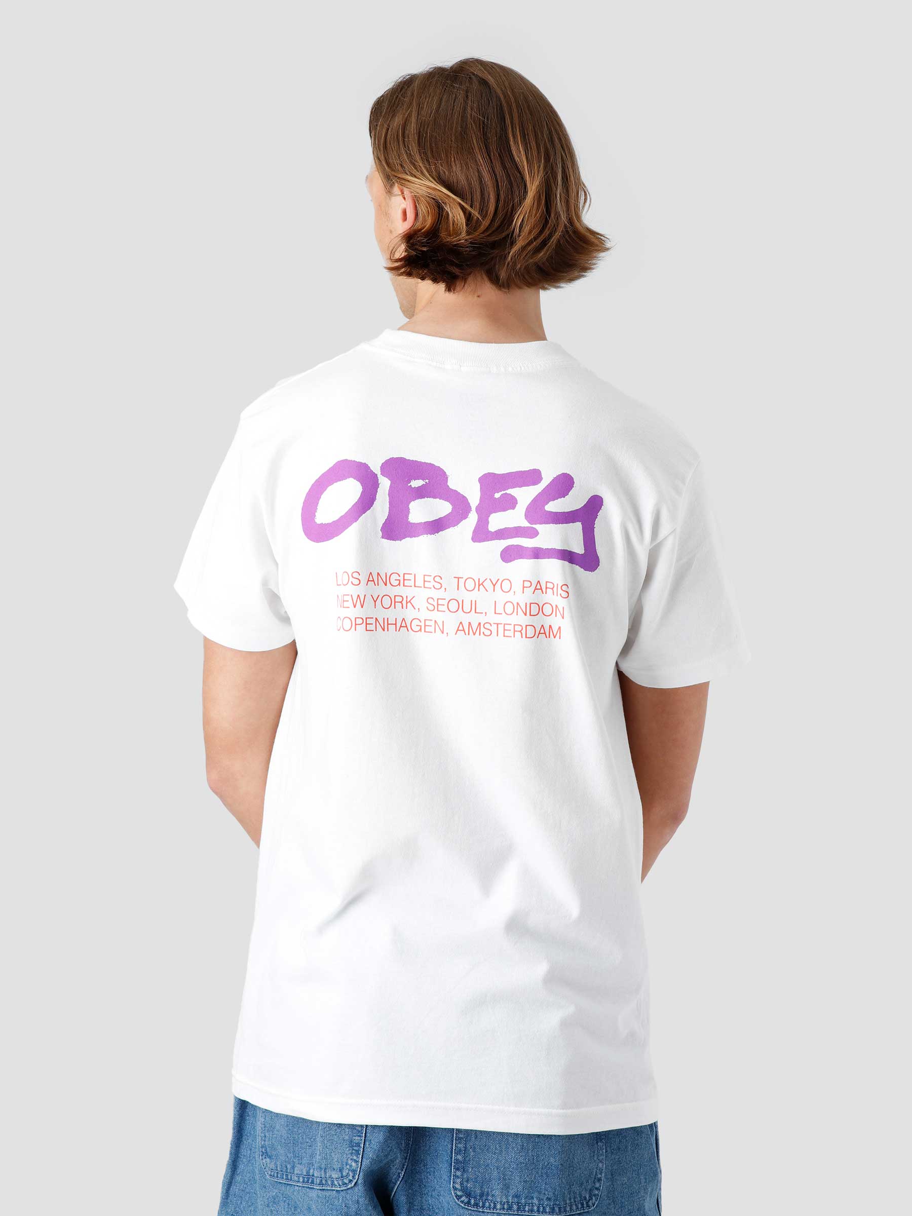 Obey Spray T-shirt White 165263018