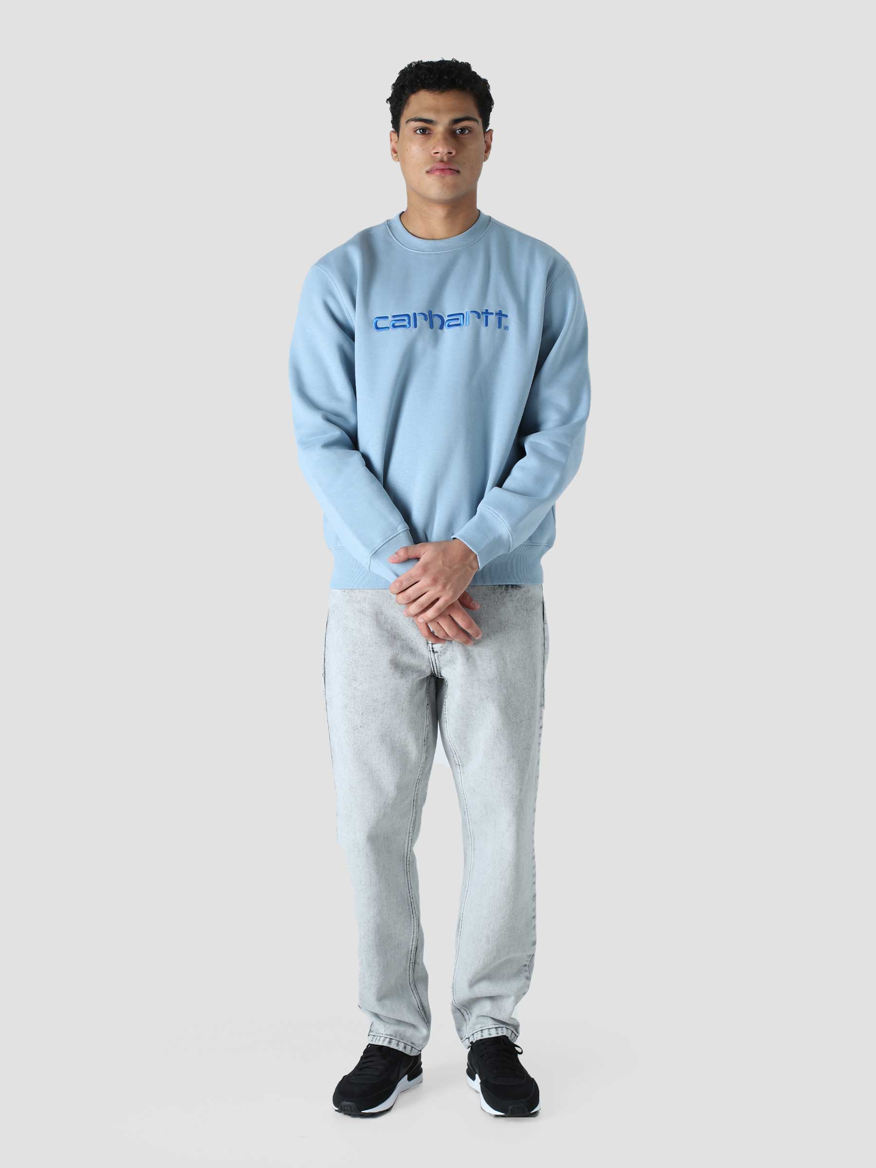Carhartt Sweat Frosted Blue Gulf I030229-0SOXX