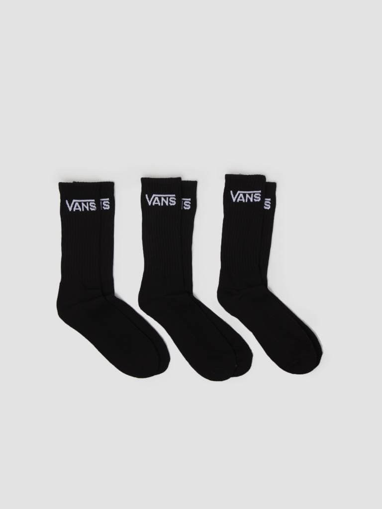 Classic Crew Socks Black 3-pack VXSEBLK