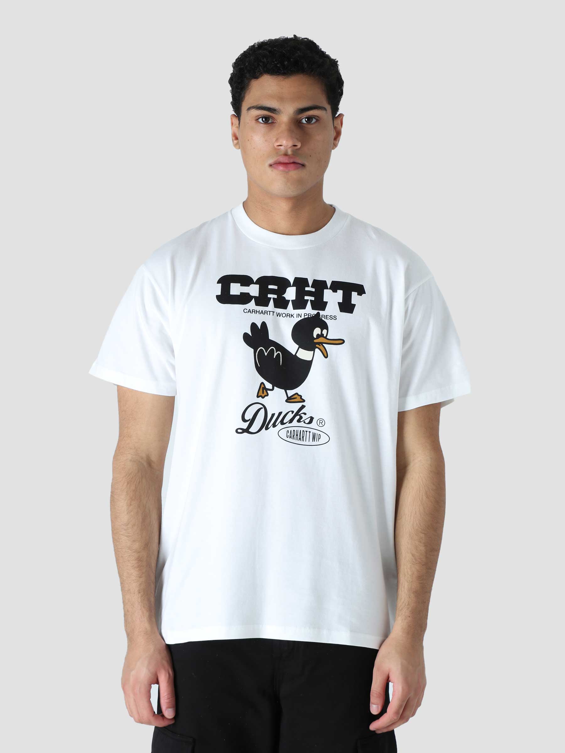 S/S Crht Ducks T-Shirt White I030207-02XX